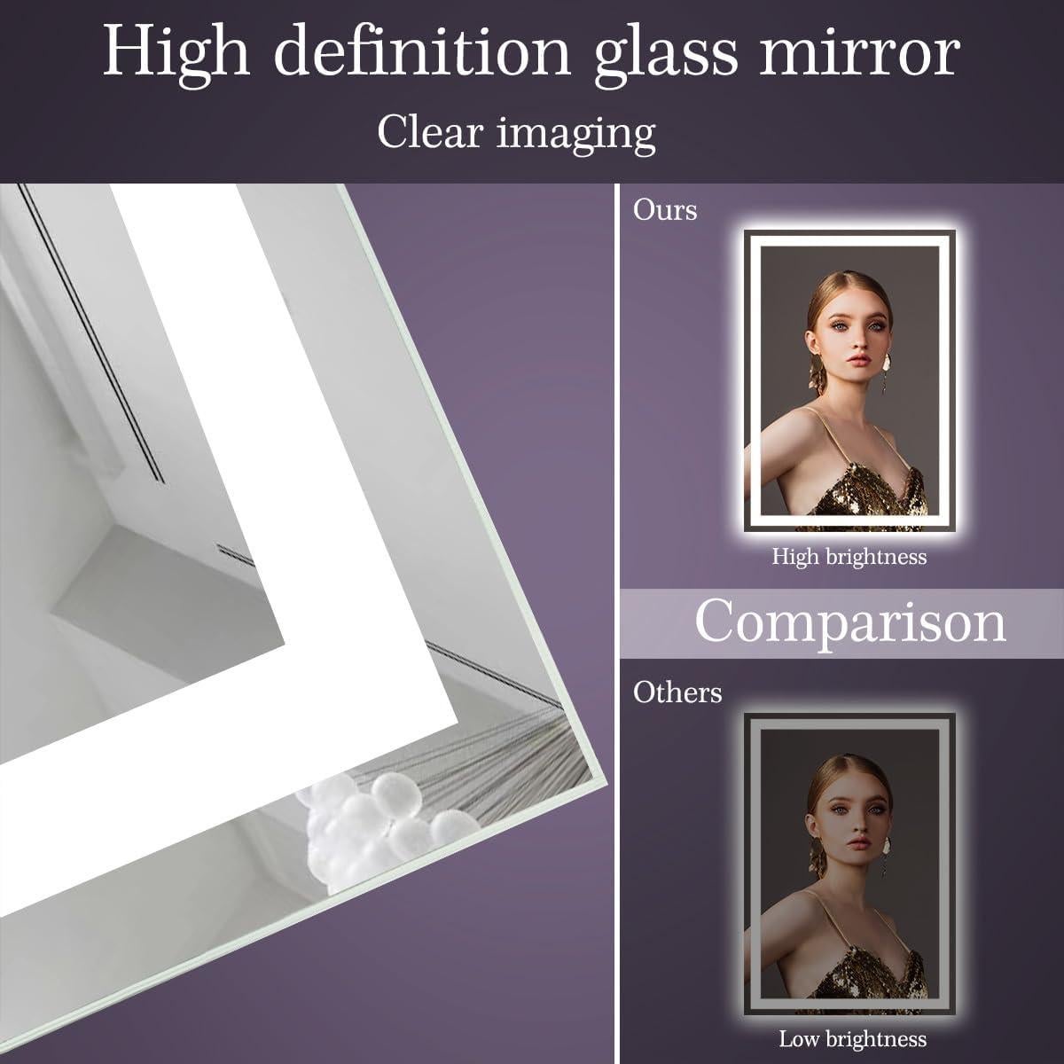 Espejo Inteligente LED TiliKuly 81x61 cm Rectangular Moderno