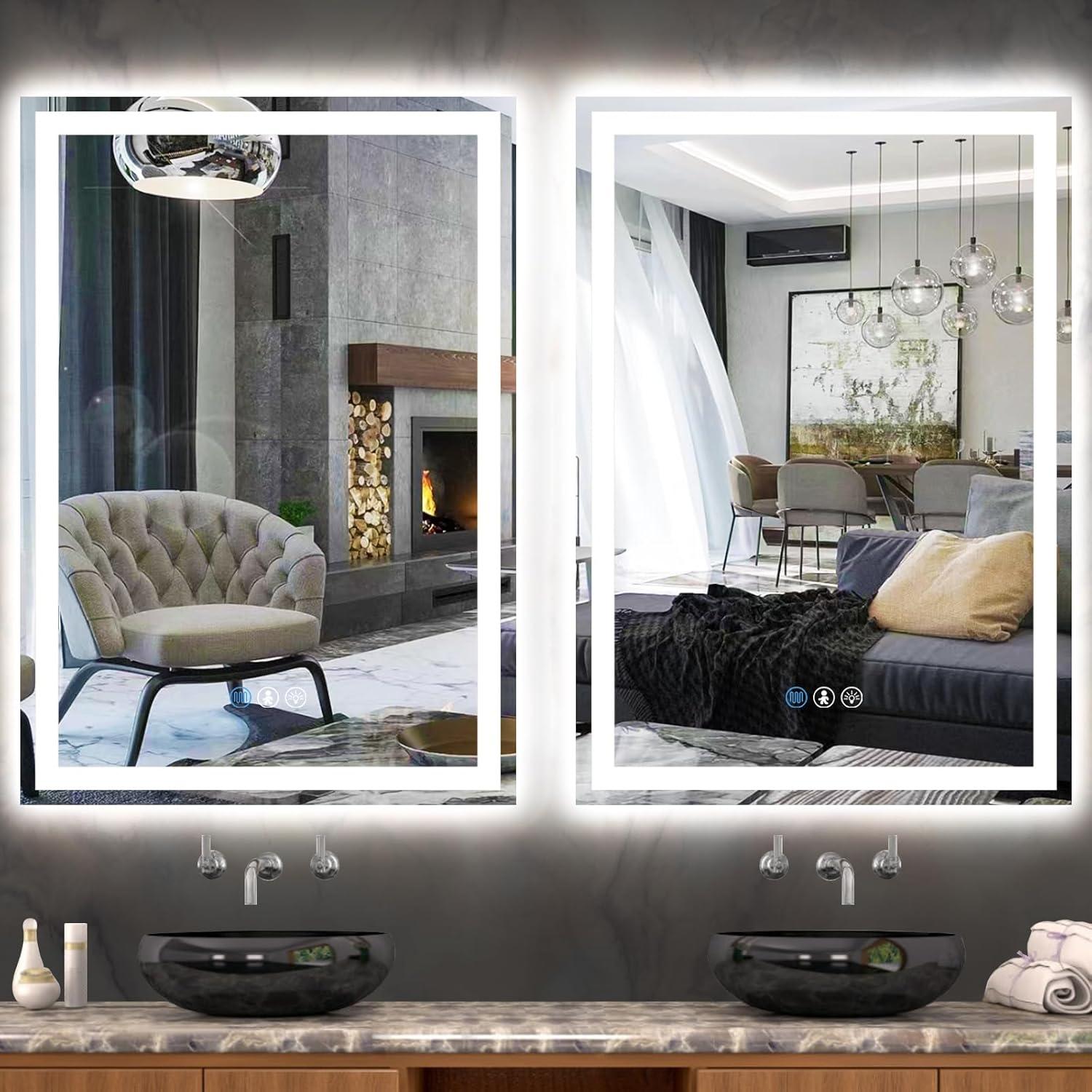 Espejo Inteligente LED TiliKuly 81x61 cm Rectangular Moderno