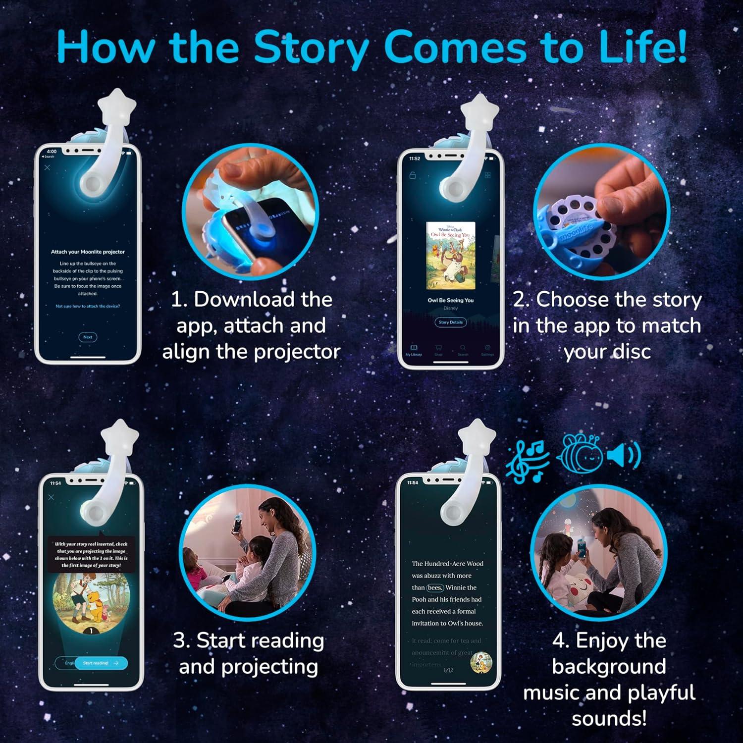 Moonlite Storytime Proyector de Cuentos Disney Encanto
