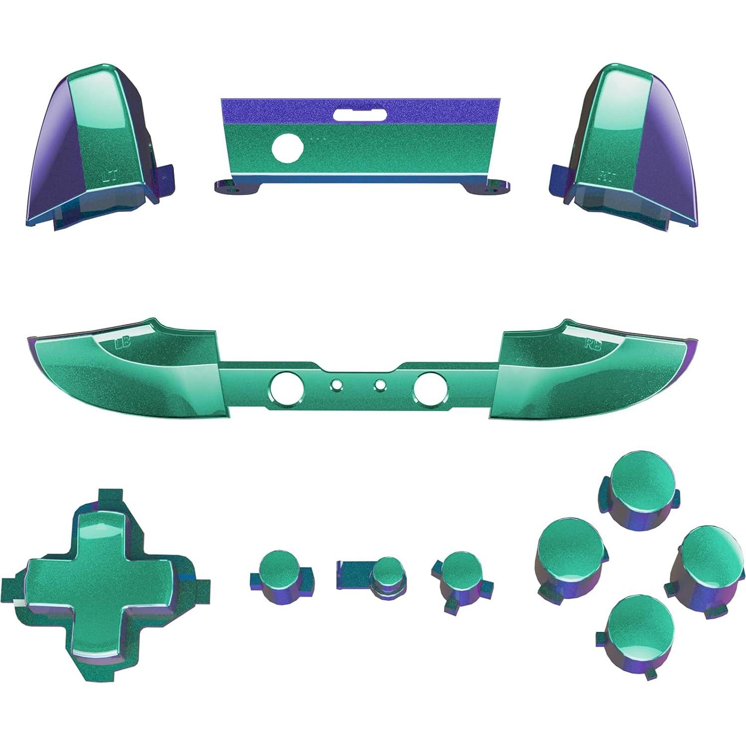 Kit de Botones eXtremeRate para Controlador Xbox One S/X Verde Morado