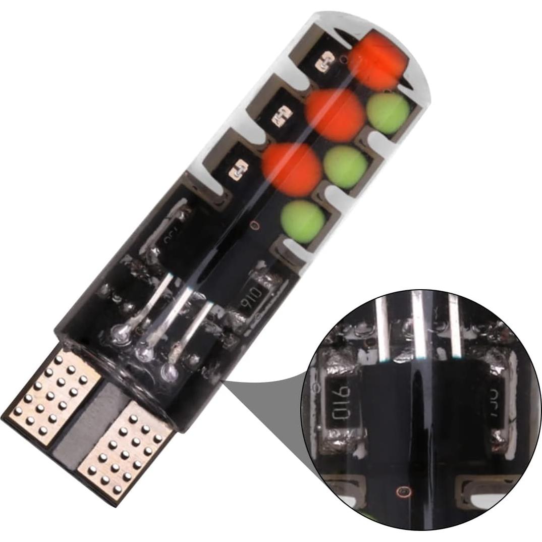Bombilla LED RGB T10 HIPOPY con Control Remoto - 2 Piezas