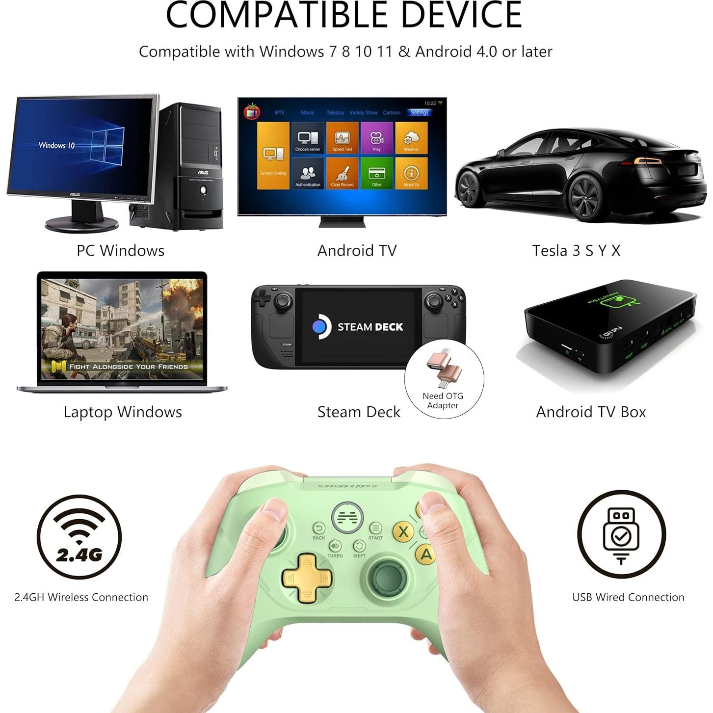 Controlador Inalámbrico BEITONG Asura 2 Pro para PC y Android