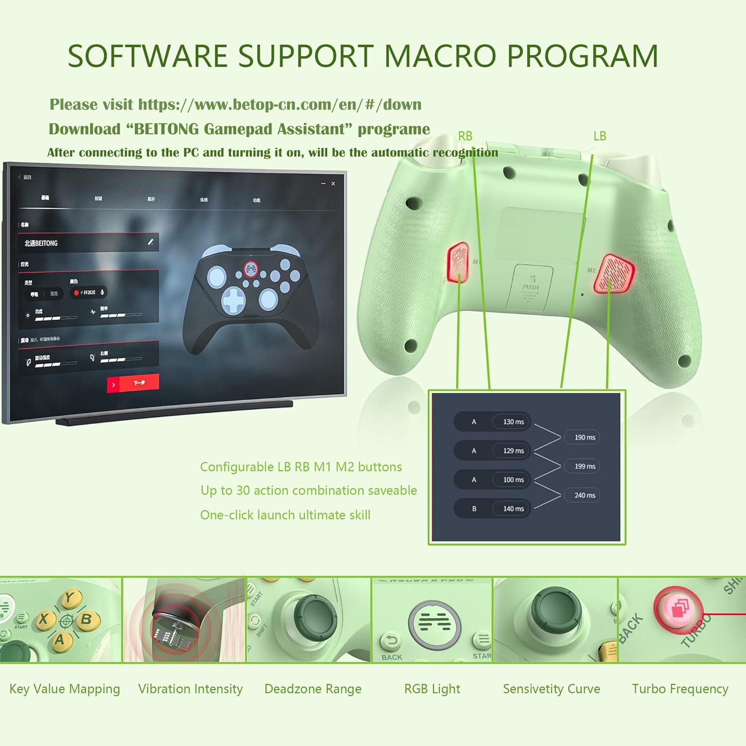 Controlador Inalámbrico BEITONG Asura 2 Pro para PC y Android