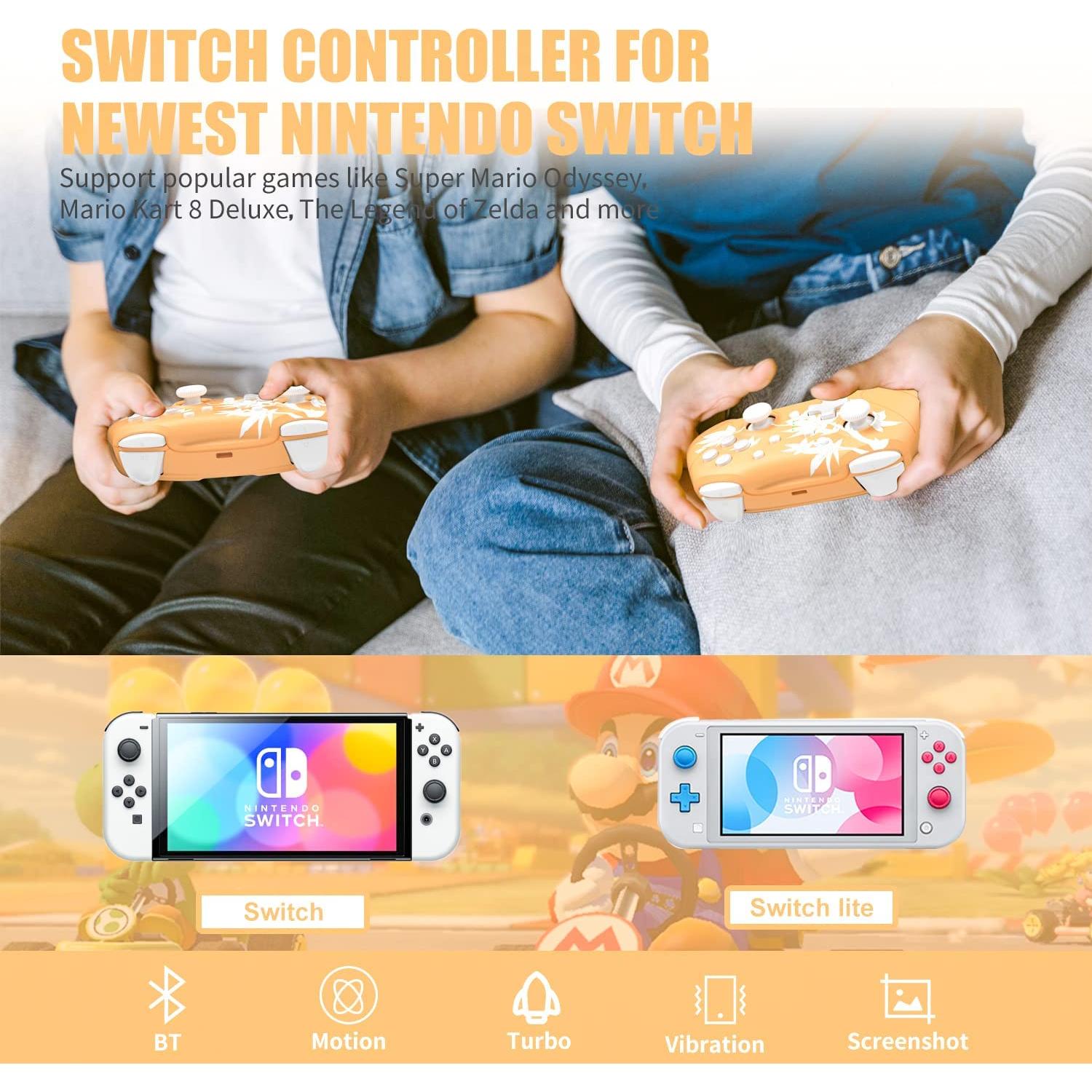 Controlador Inalámbrico Mytrix Hoja de Arce para Nintendo Switch