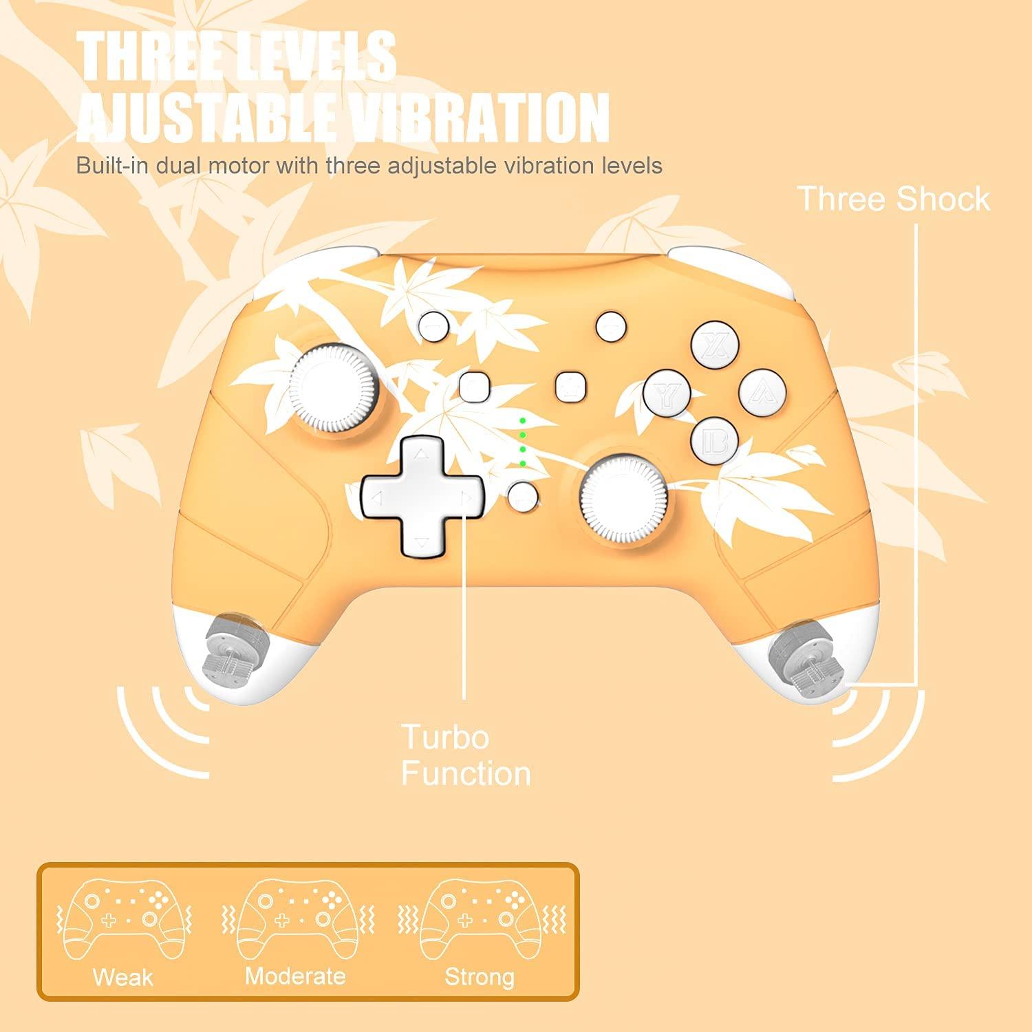 Controlador Inalámbrico Mytrix Hoja de Arce para Nintendo Switch