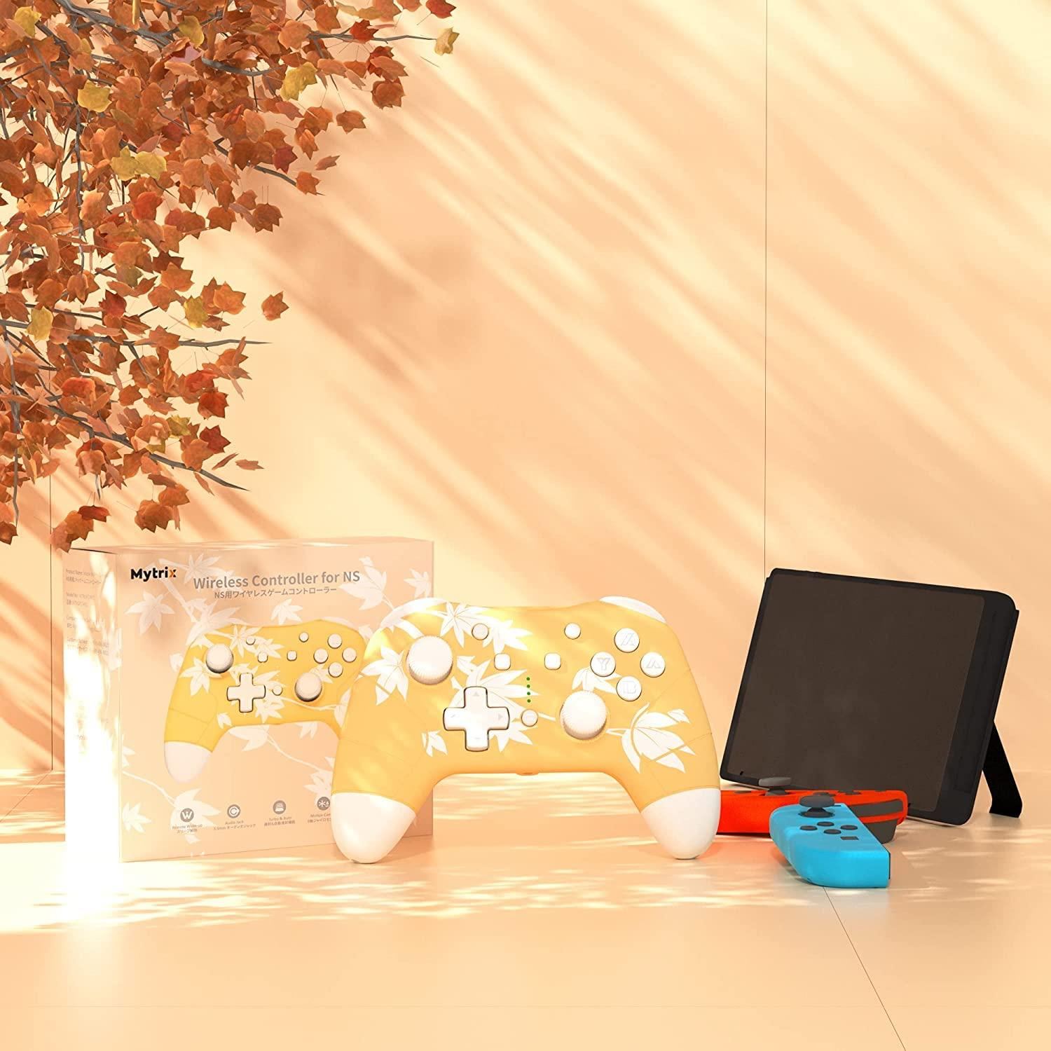 Controlador Inalámbrico Mytrix Hoja de Arce para Nintendo Switch