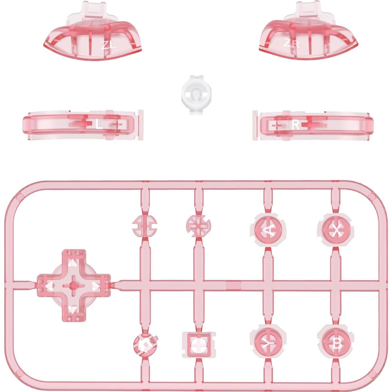 Juego de Botones de Reemplazo eXtremeRate Rosa Cherry para Switch Lite