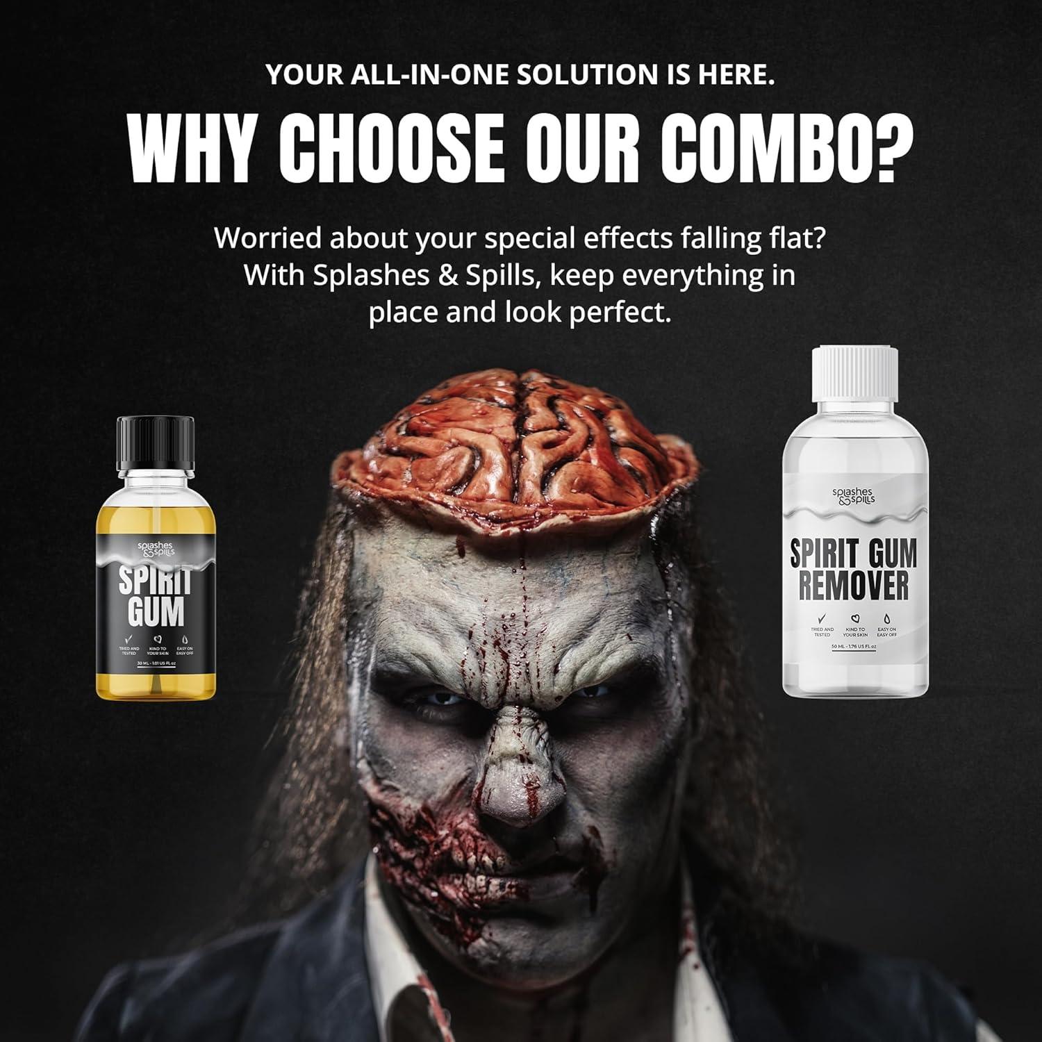 Adhesivo y Removedor de Goma Espiritual 30ml/50ml Splashes & Spills