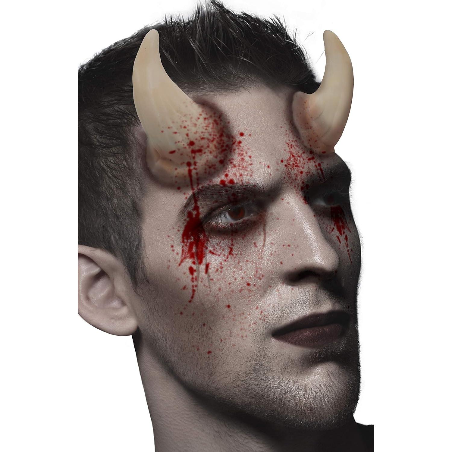 Cuernos Diabólicos de Látex Fxe Faux Studio 7.62 cm Halloween