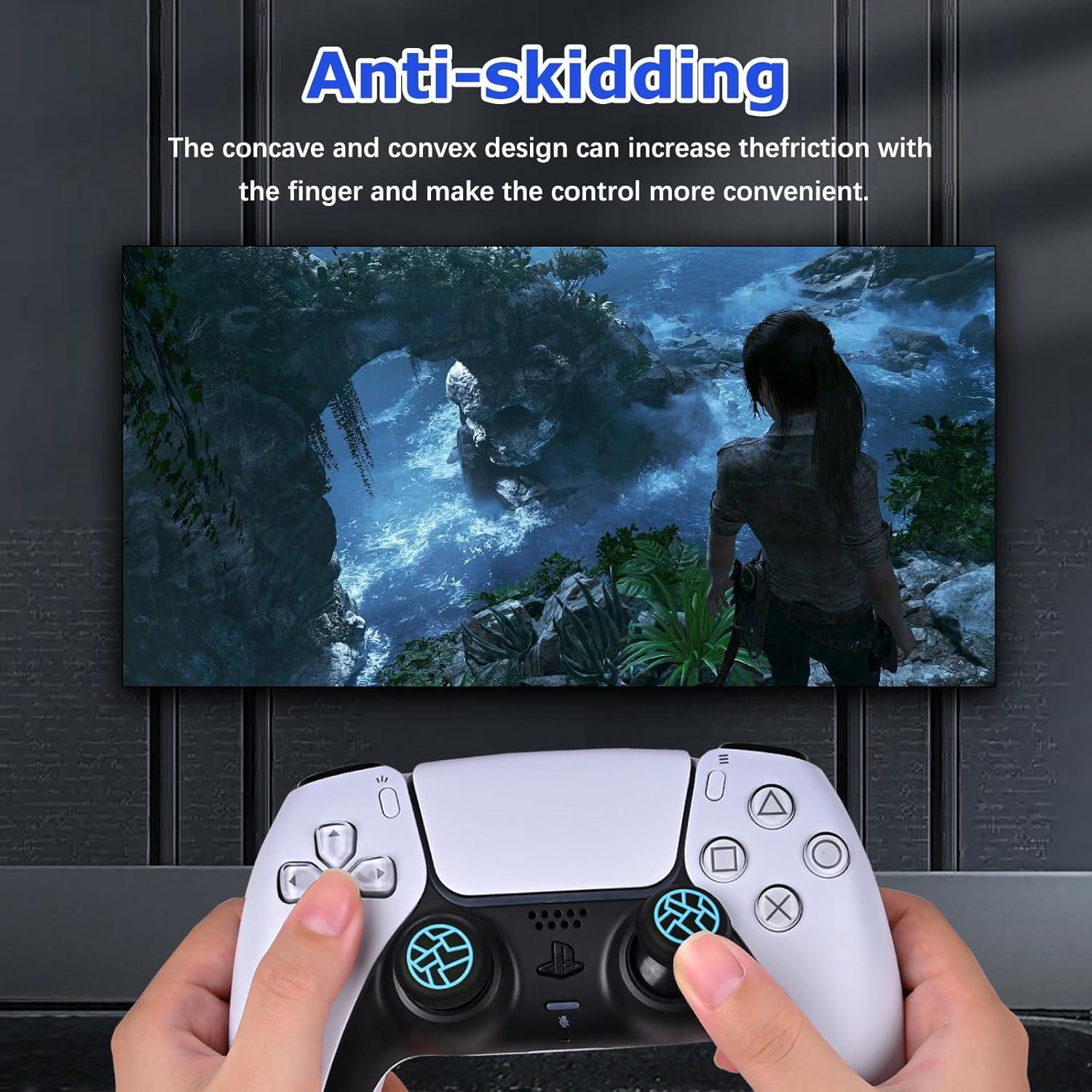 Tapas de Agarre para Pulgar DLseego - Azul - Xbox, PS5, Switch