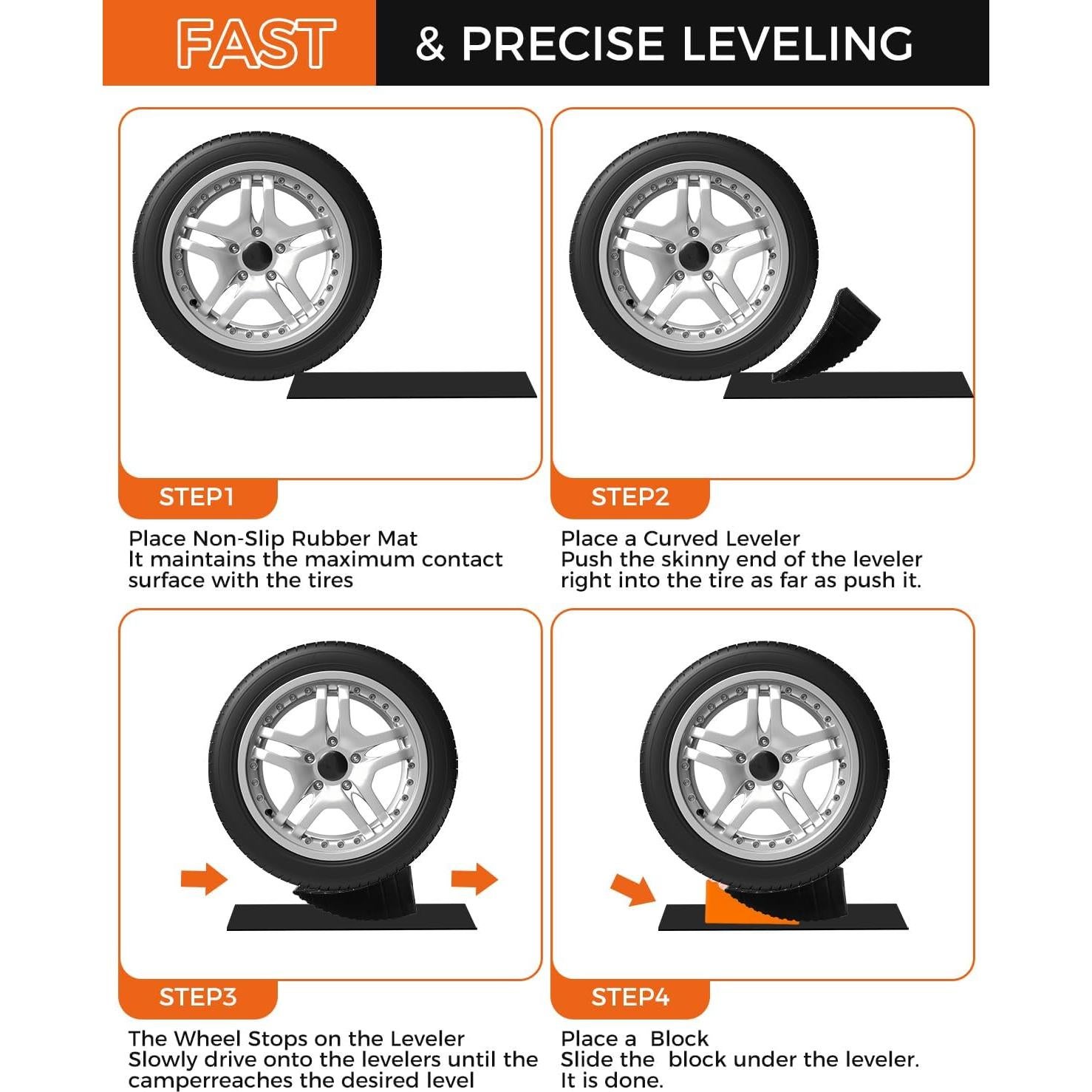 Kit de Rampas Niveladoras BYERNAUTO 2 Paquetes 3.73 kg