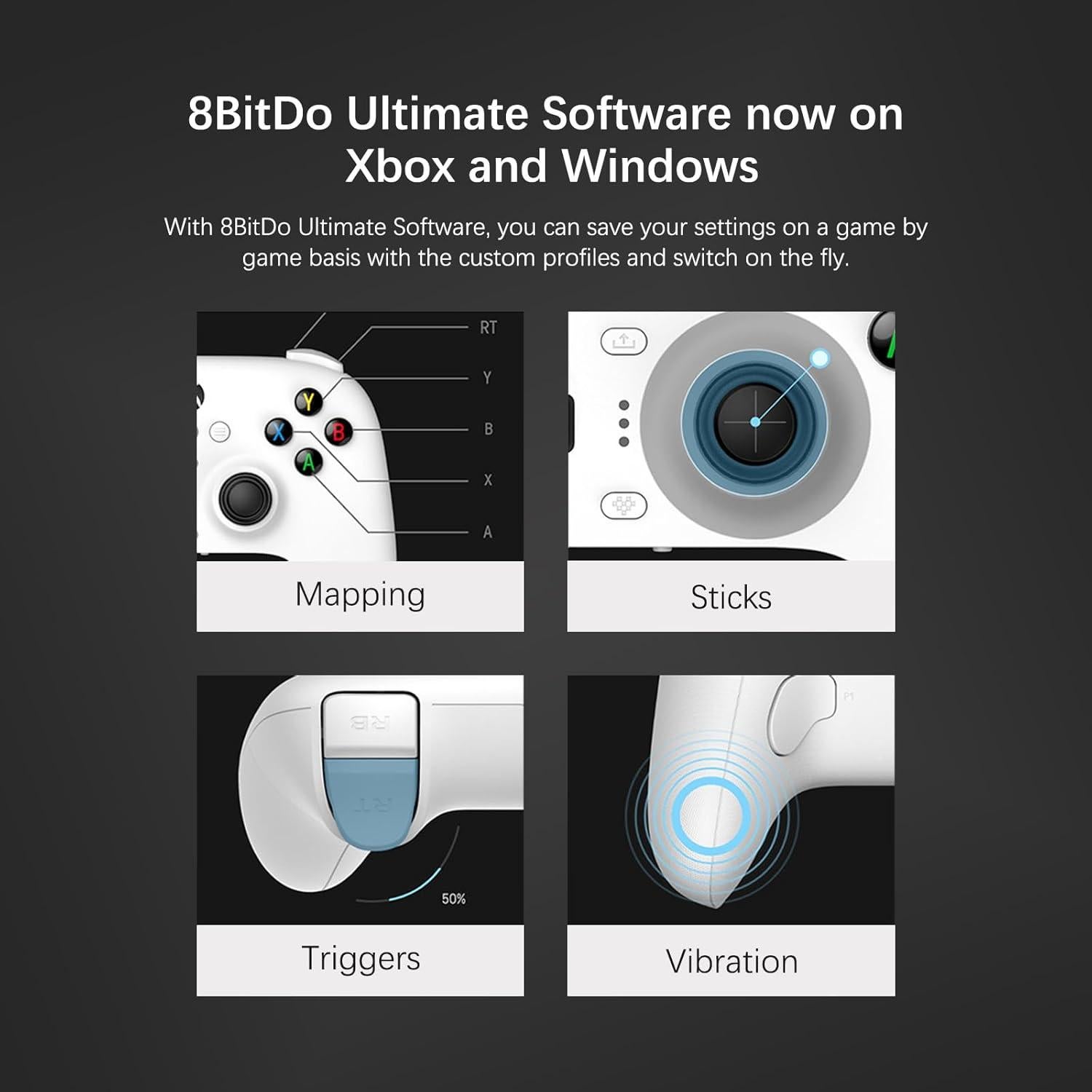 Controlador Con Cable 8Bitdo Ultimate Xbox Series X|S y PC