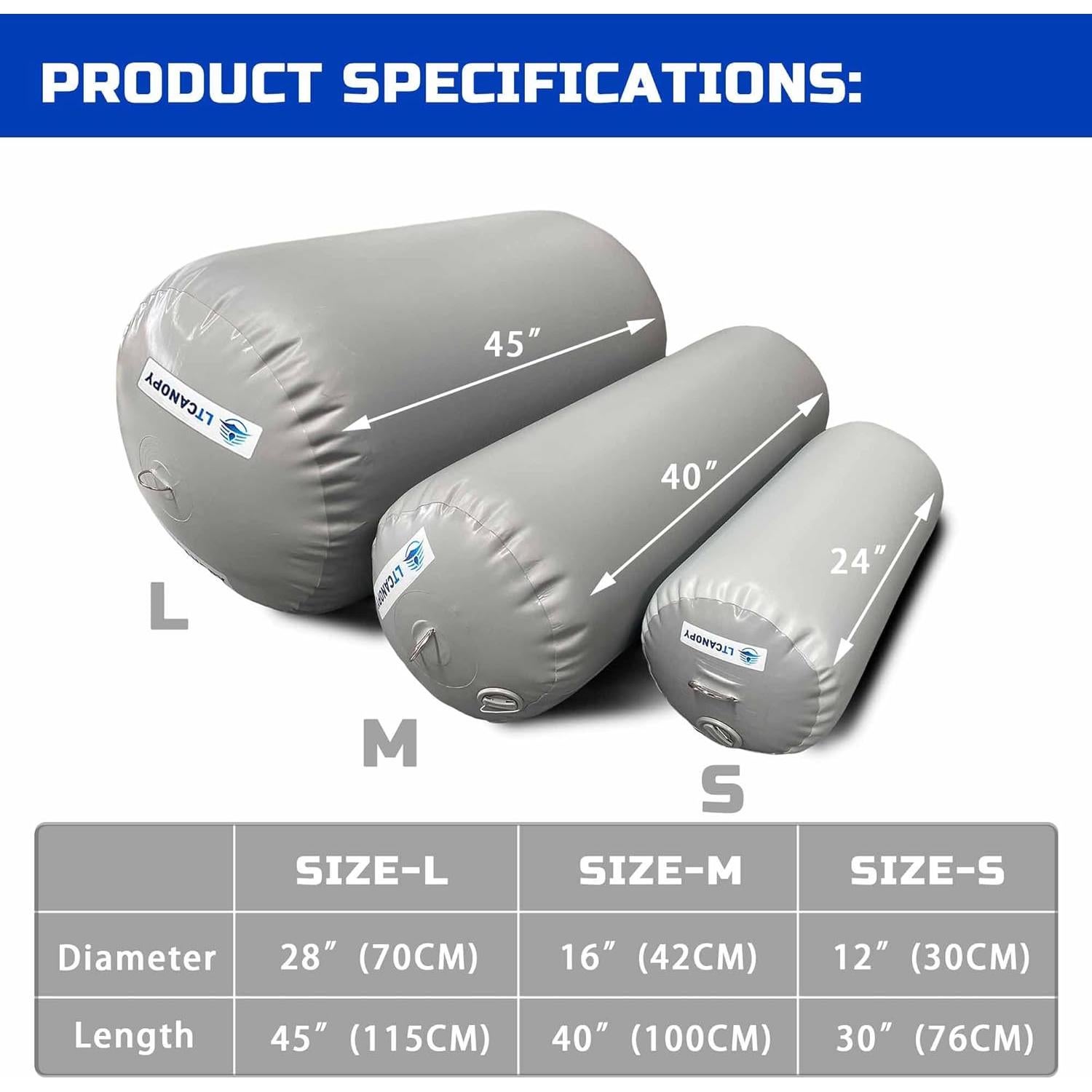 Fender Inflable LTCANOPY 27x45 cm con Cuerda y Bomba