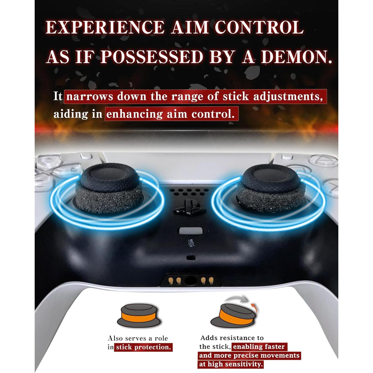 Anillos de Precisión OniAim Demon Gris para PS5, PS4, Xbox