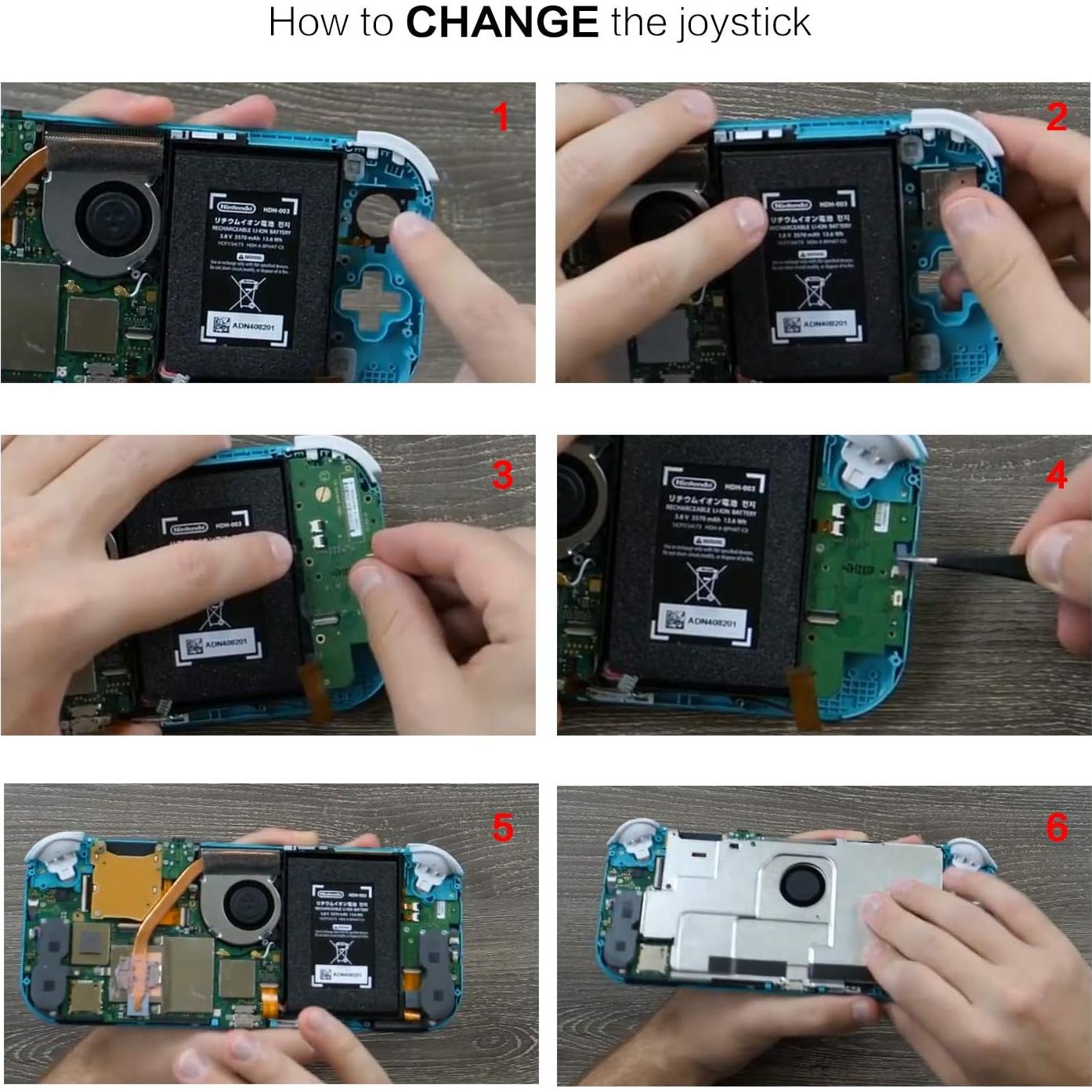 Reemplazo Joystick Analógico ECHZOVE para Switch Lite - 2 Piezas