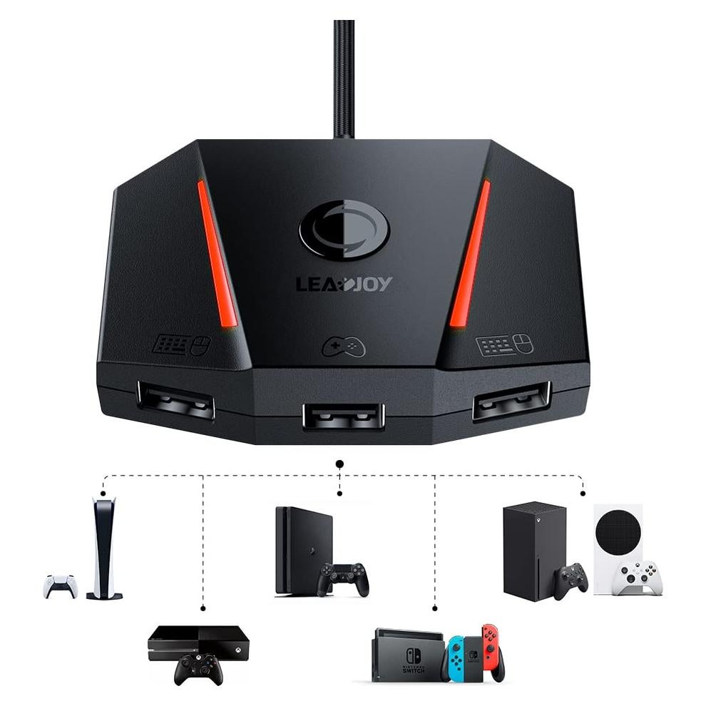Adaptador Leadjoy VX2 AimBox para Teclado y Ratón PS4/Xbox
