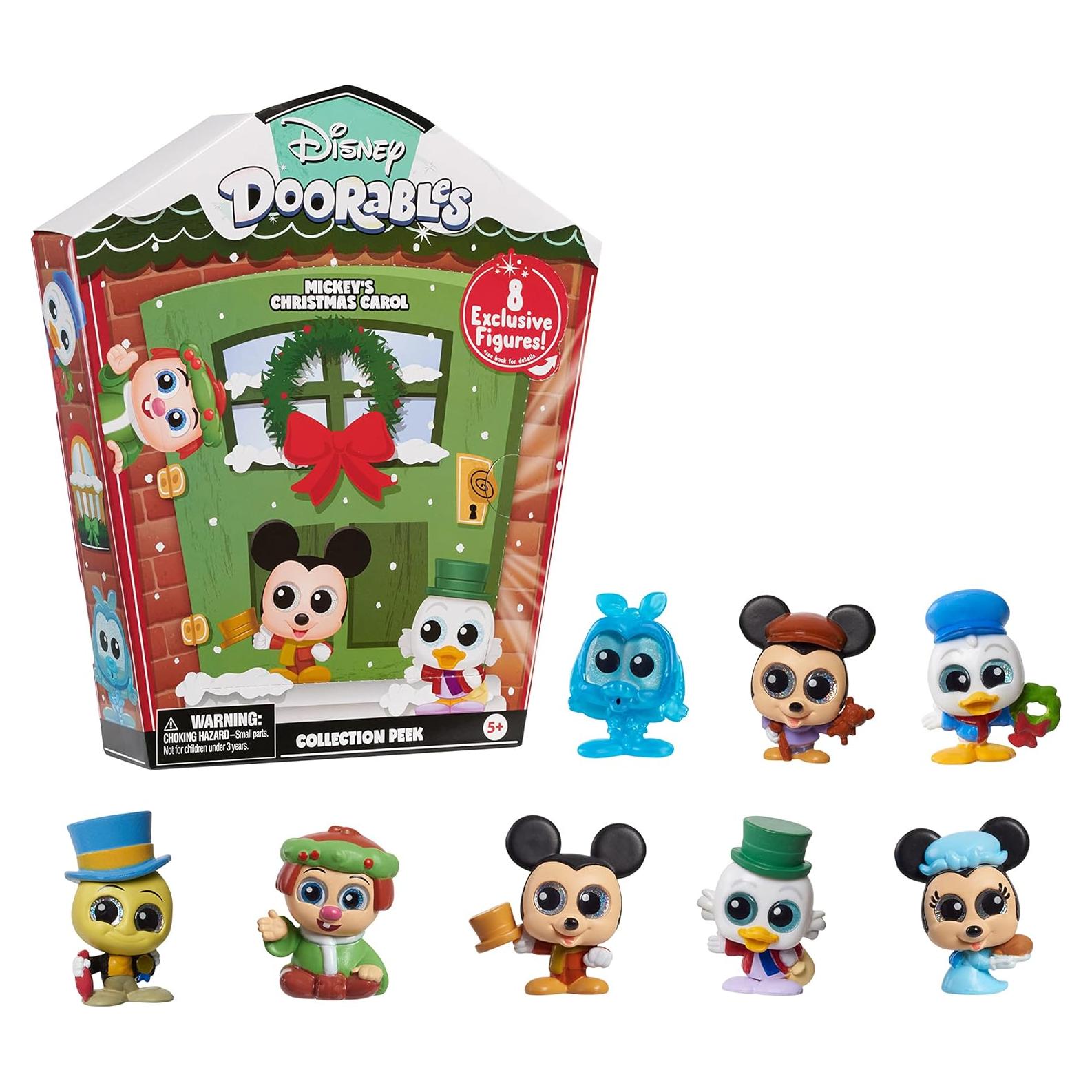 Disney Doorables Cuento de Navidad Mickey 8 Figuras Coleccionista
