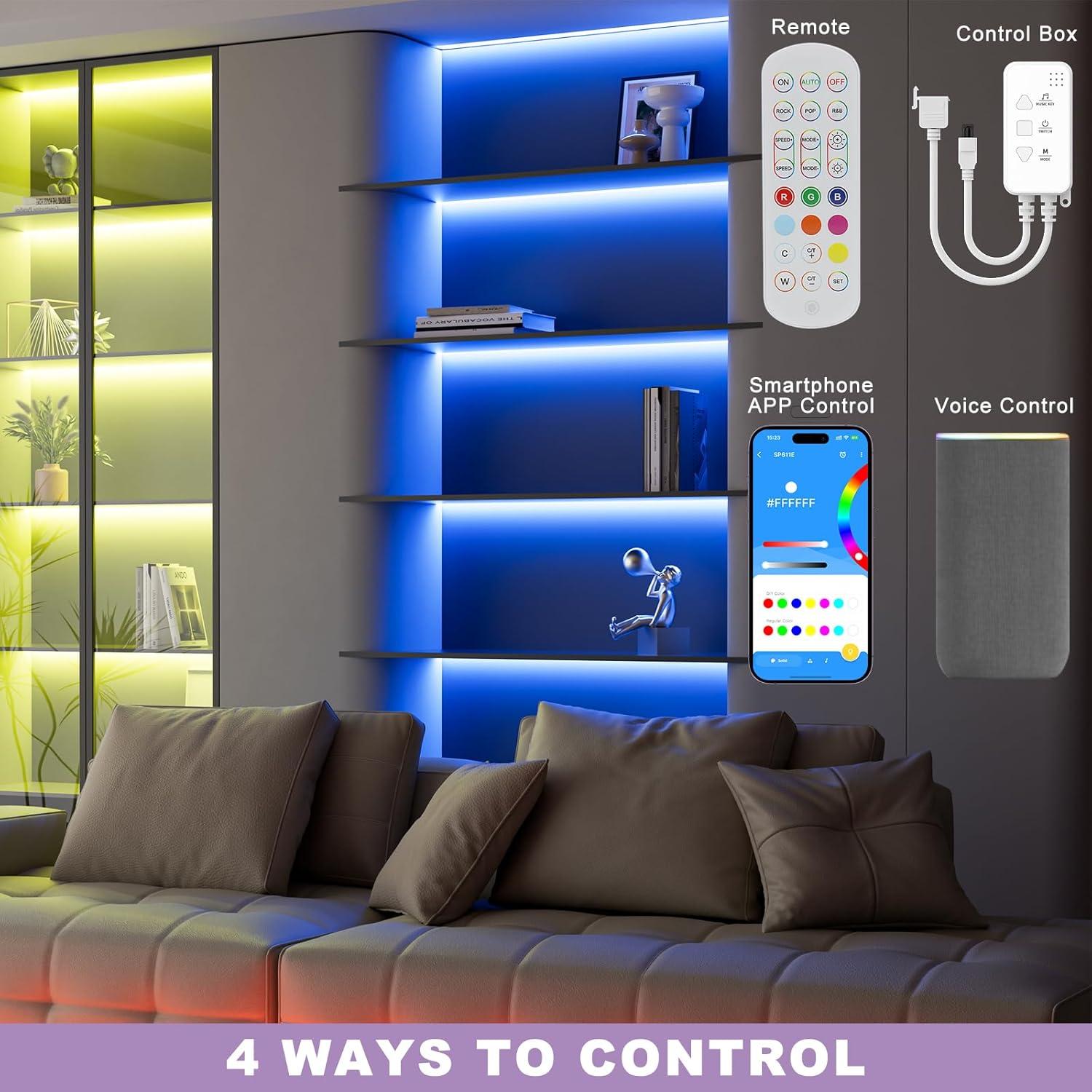 Tira LED RGB COB MIWISE 6.1m DC24V Control por Voz