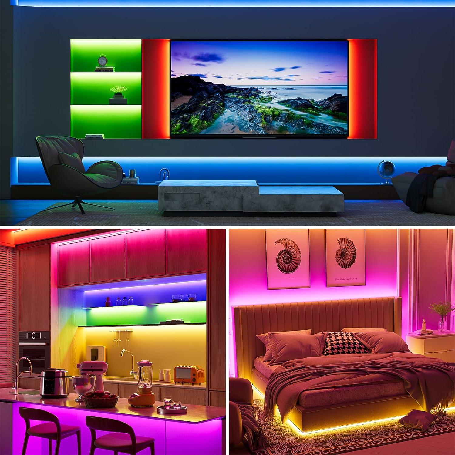 Tira LED RGB COB MIWISE 6.1m DC24V Control por Voz