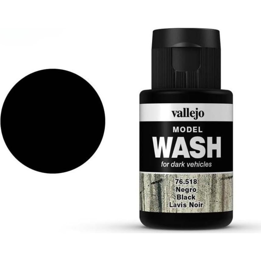 Wash FX Vallejo Negro 35 ml | Efectos de Envejecimiento