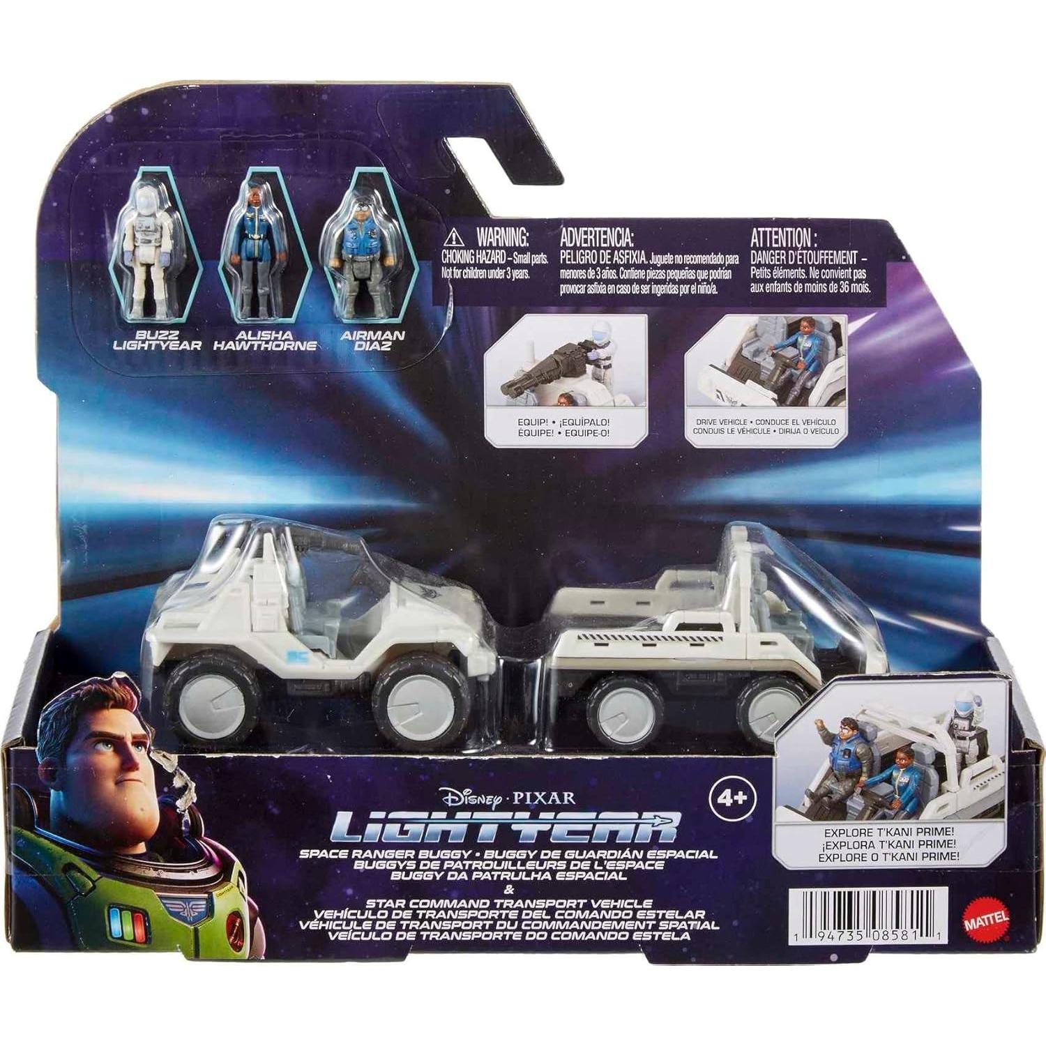 Pack de Vehículos y Figuras Lightyear Mattel - 2 Camiones y 3 Personajes