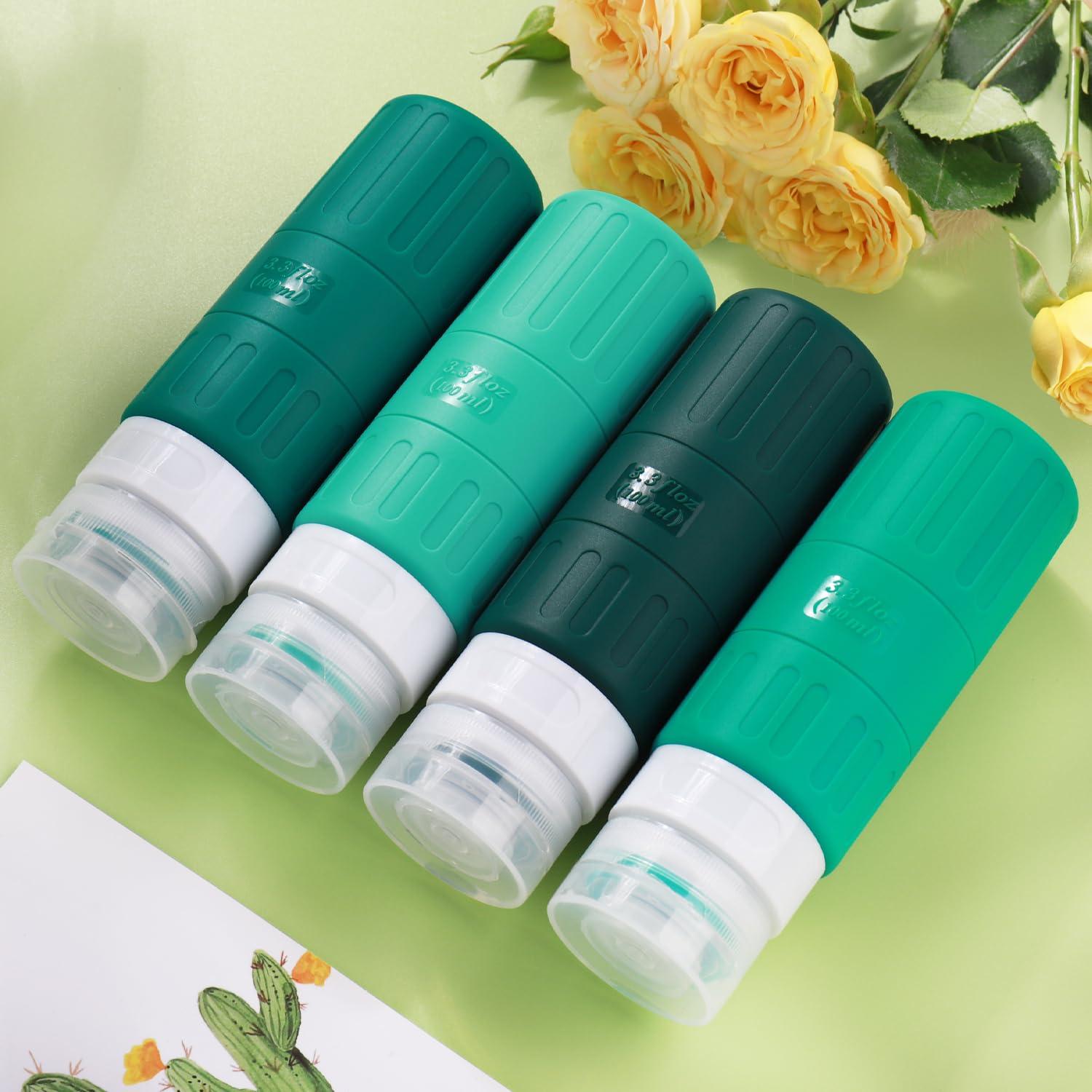 Botellas de Viaje GLAMFIELDS 18 Piezas Silicona 98 ml