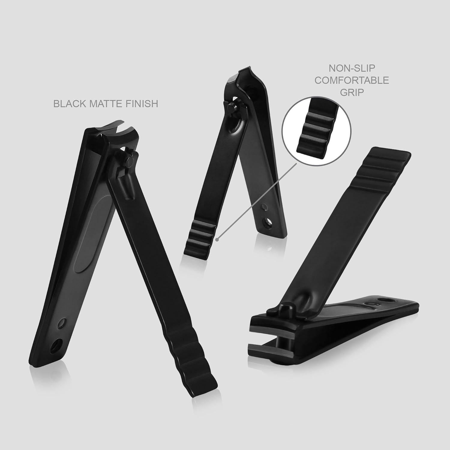 Kit de Manicura Utopia Care 15 Piezas Negro Viaje