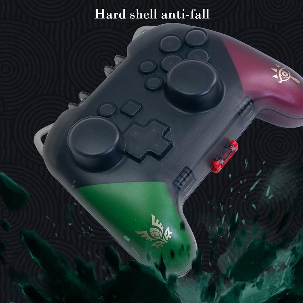 PERFECTSIGHT Switch Pro Controller Protective Case, Cute Cat Ear Hard Shell Joystick Protector Carrying Case, Heavy Duty Switch Accessory Protective Cover Travel Stroage Case - Black