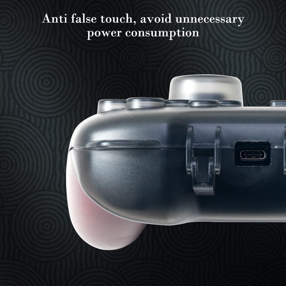 PERFECTSIGHT Switch Pro Controller Protective Case, Cute Cat Ear Hard Shell Joystick Protector Carrying Case, Heavy Duty Switch Accessory Protective Cover Travel Stroage Case - Black