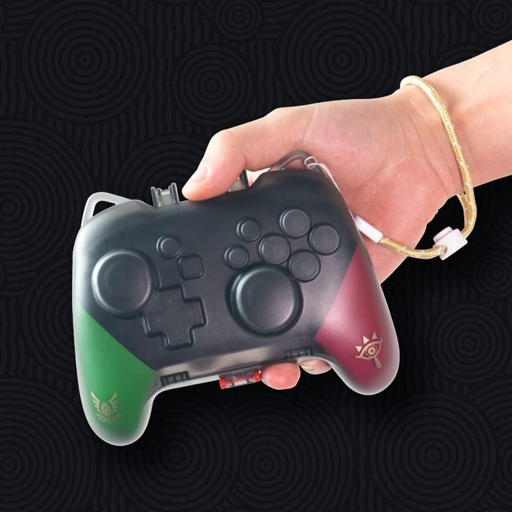 PERFECTSIGHT Switch Pro Controller Protective Case, Cute Cat Ear Hard Shell Joystick Protector Carrying Case, Heavy Duty Switch Accessory Protective Cover Travel Stroage Case - Black