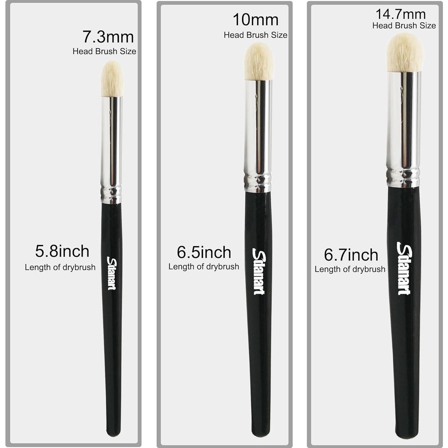 Juego de Pinceles Sdanart DB002 para Pintura en Seco 3 pcs