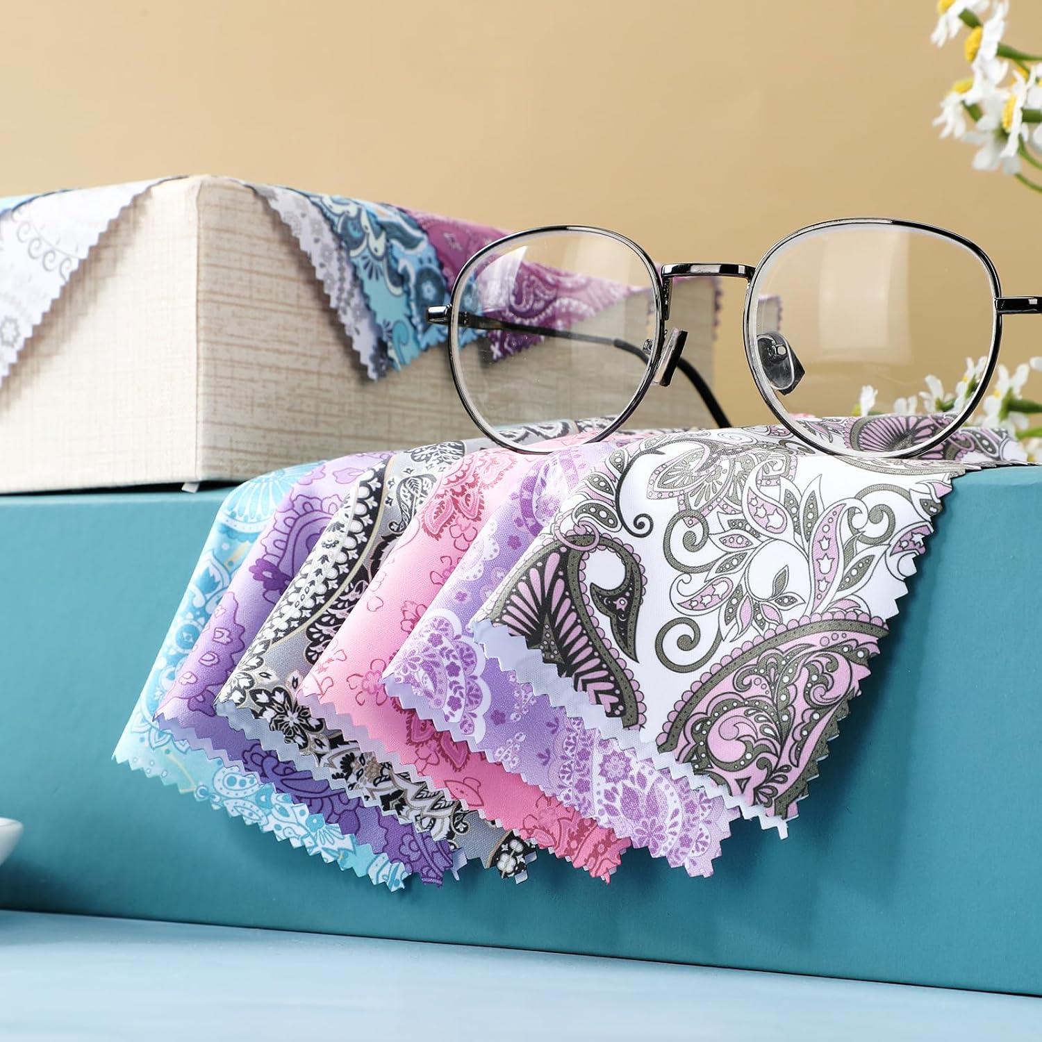 20 Paños de Microfibra Sinmoe 15x15 cm para Limpiar Gafas