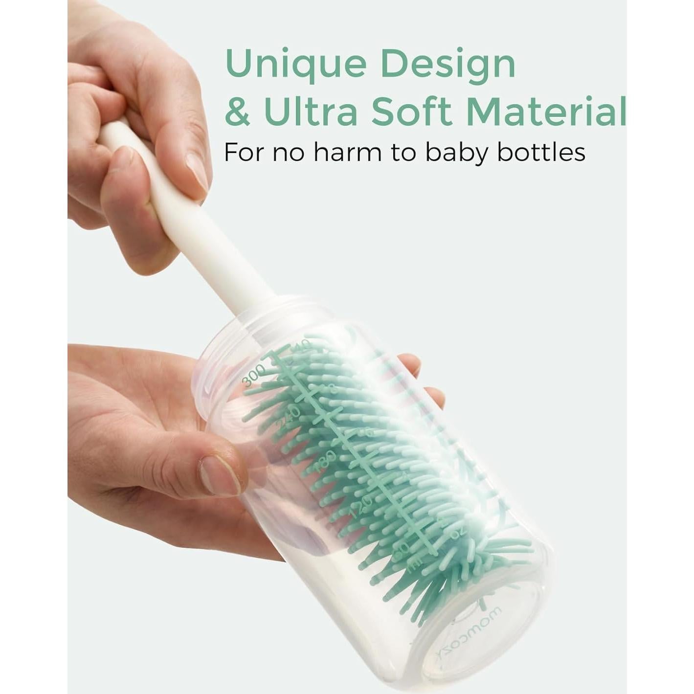 Juego de Cepillos para Botellas Momcozy 7 en 1 Rosa