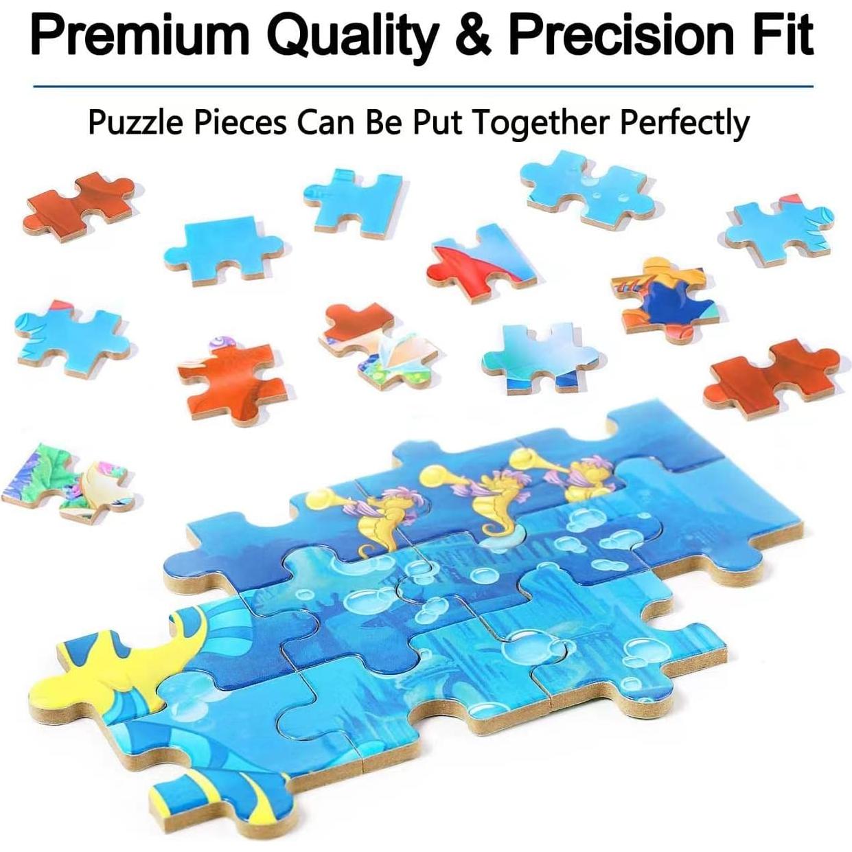 Rompecabezas Educativos LELEMON 100 Piezas Niños 4-8 Años