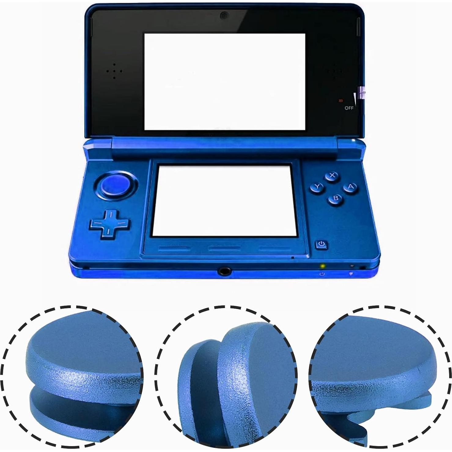 Tapa de Joystick Reemplazo YINETTECH Azul Metal para Nintendo 3DS