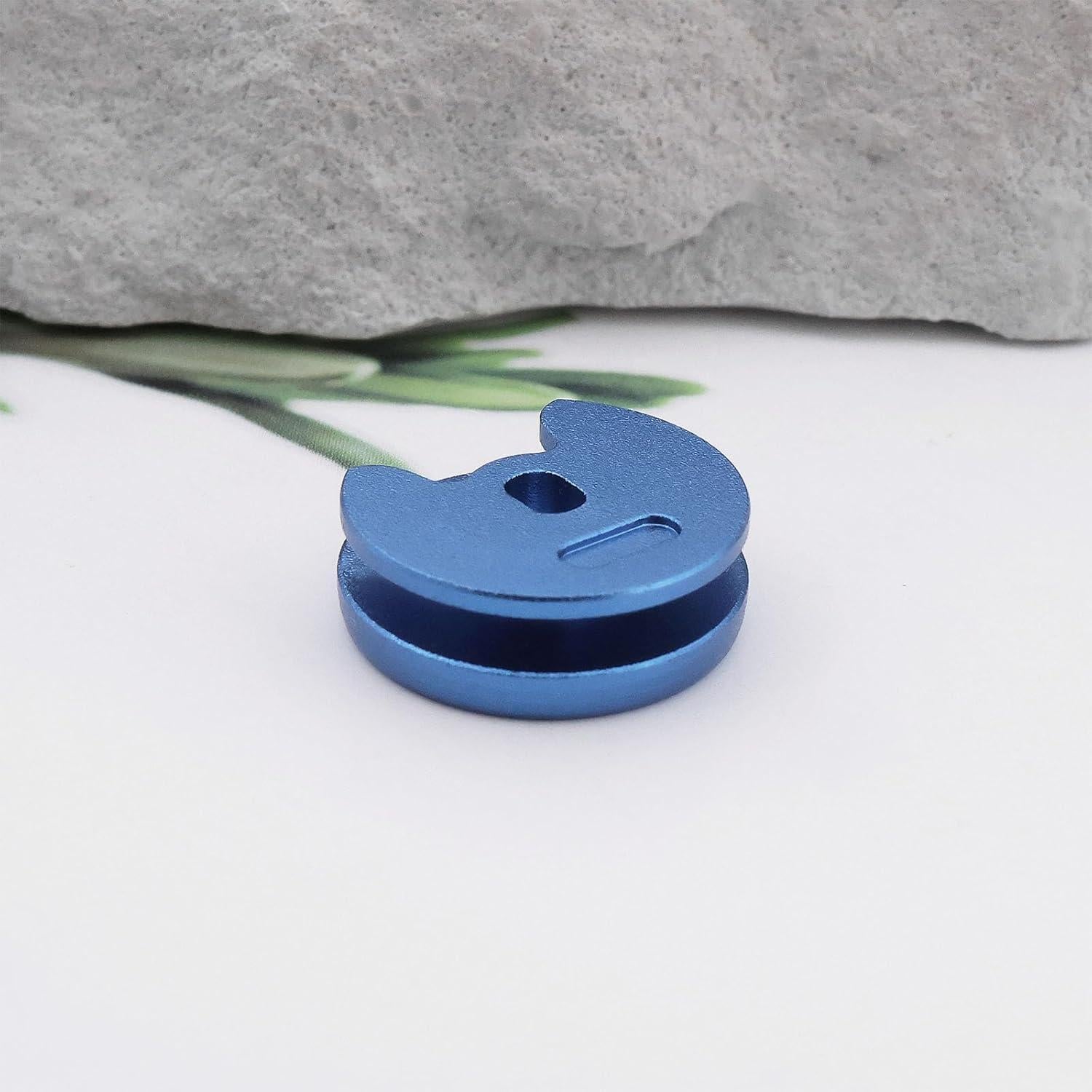 Tapa de Joystick Reemplazo YINETTECH Azul Metal para Nintendo 3DS