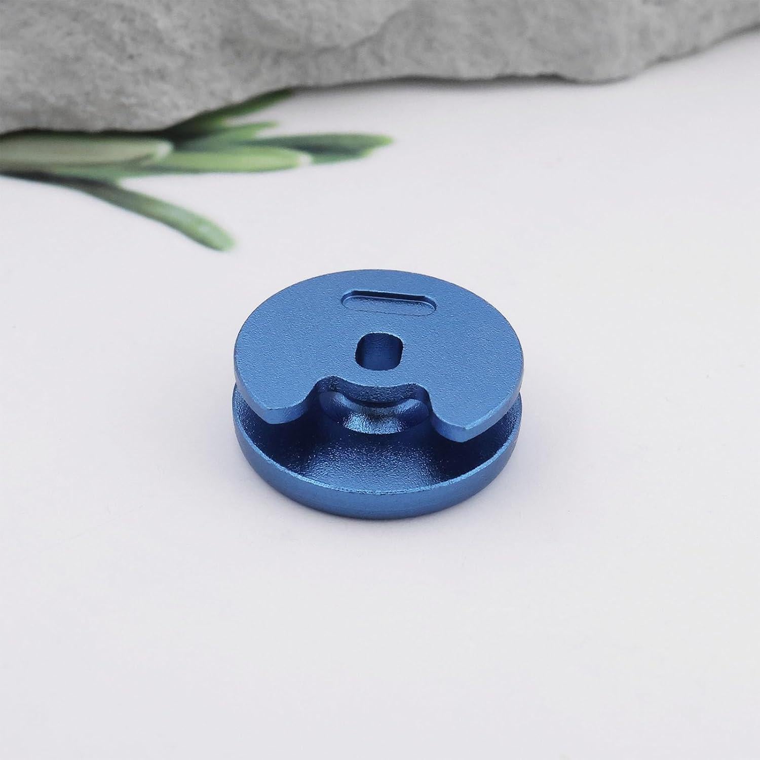 Tapa de Joystick Reemplazo YINETTECH Azul Metal para Nintendo 3DS