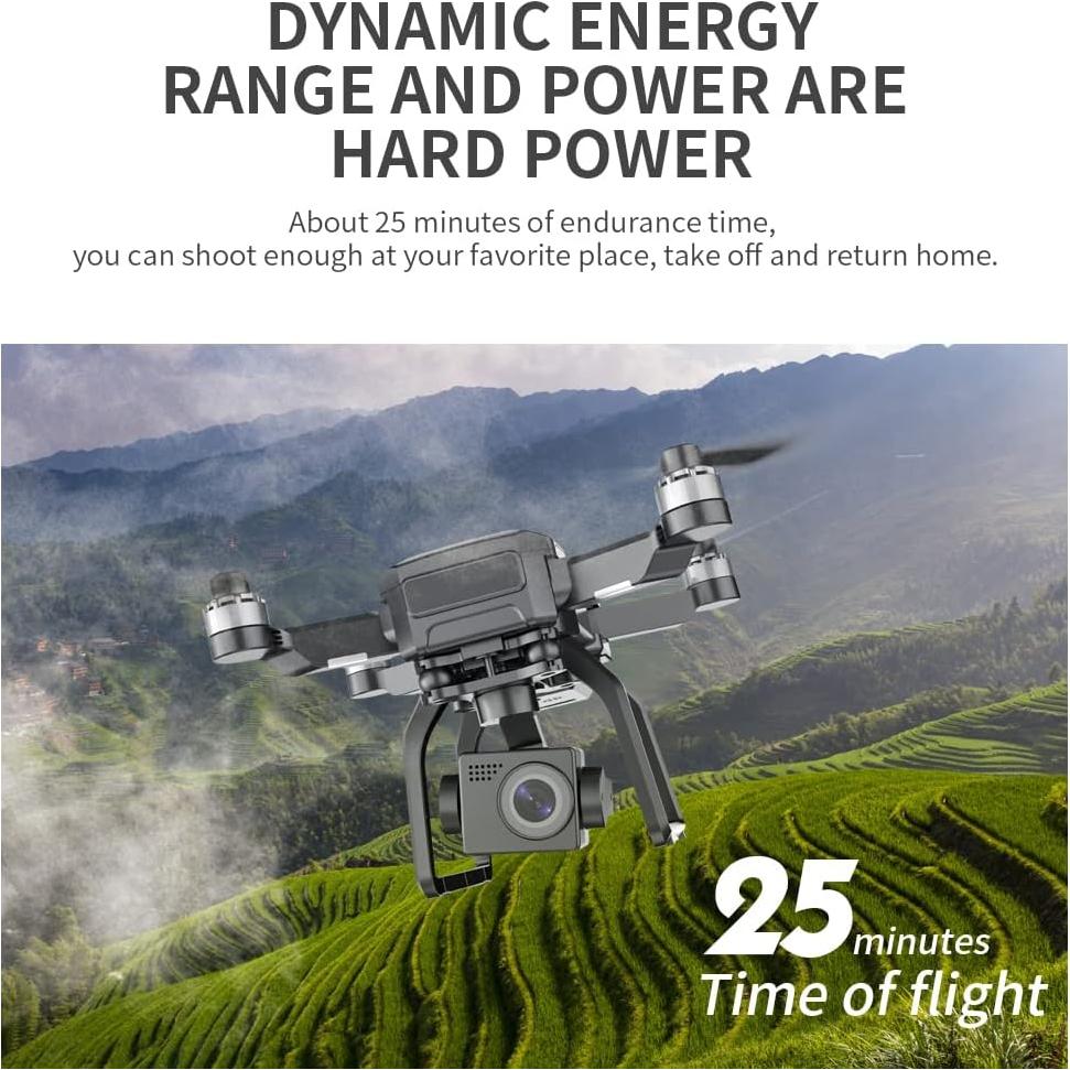 Drone SJRC F7 PRO GPS 4K con Gimbal 3 Ejes y 1 Batería