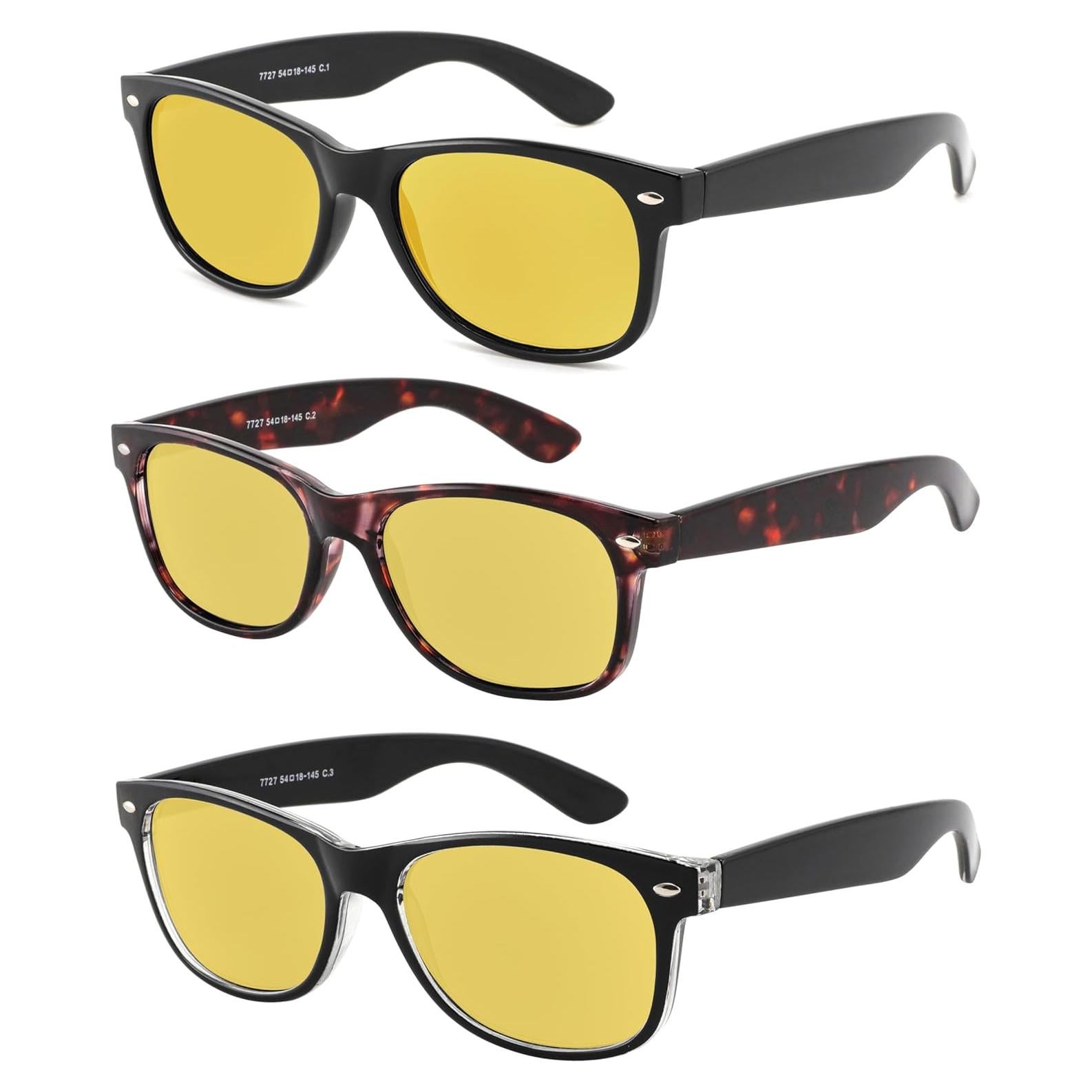 Gafas de Conducir de Noche Yogo Vision - Paquete de 3 Unisex