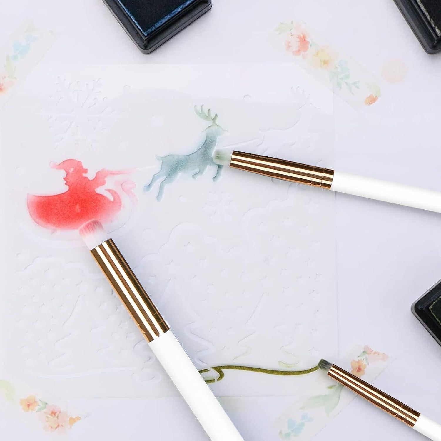 Cepillos de Pintura Miniatura UNIMEIX 12 Piezas Detalle