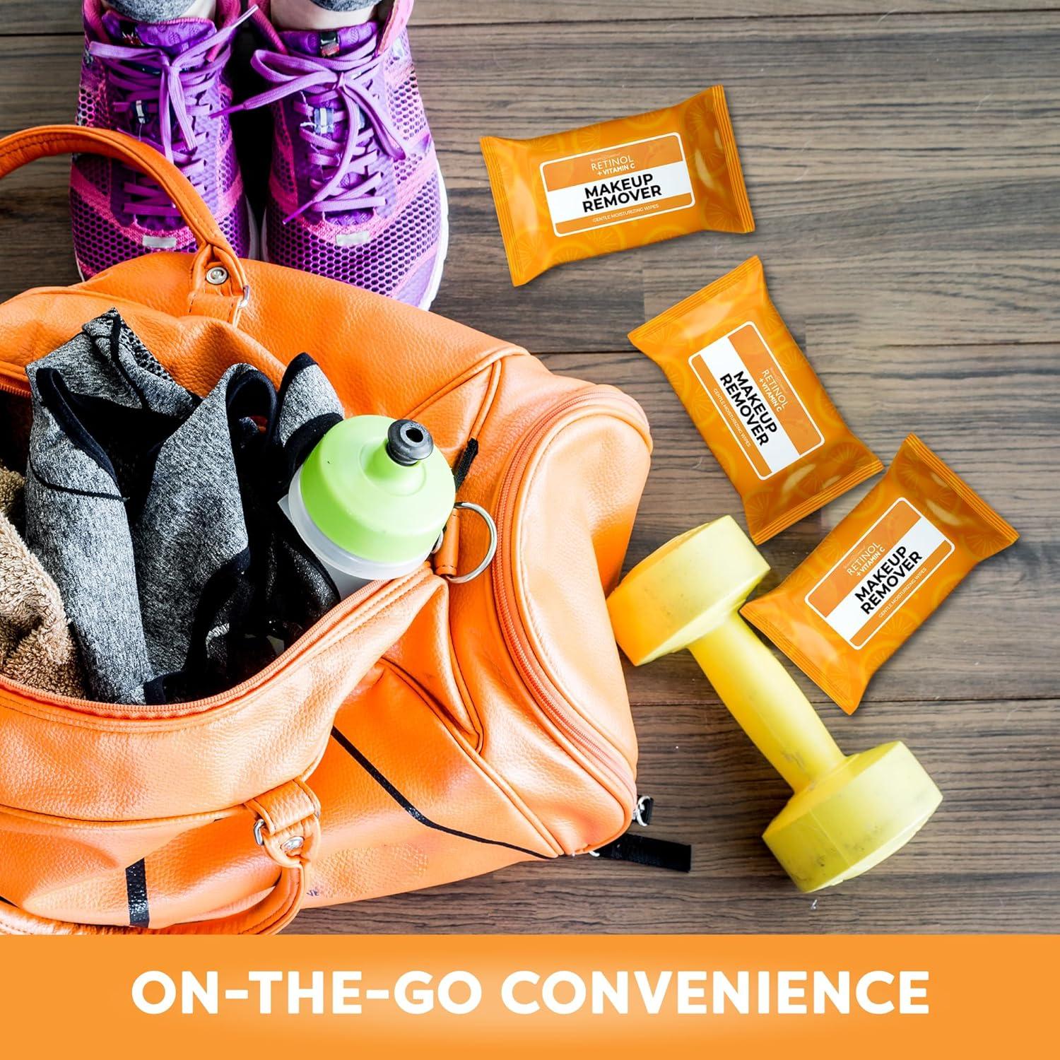 Toallitas Desmaquillantes Retinol + Vitamina C - 30 Piezas