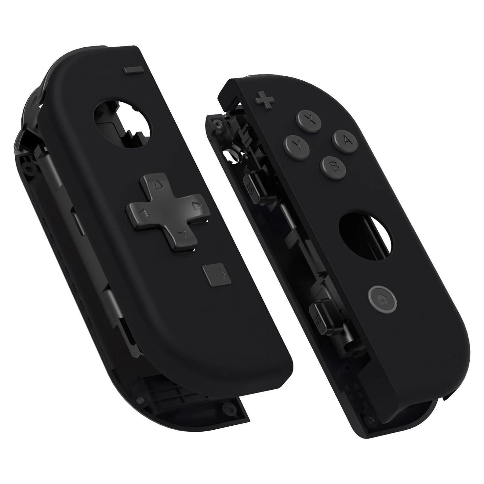 Carcasa Joy-Con eXtremeRate Negra con Botones D-Pad para Nintendo Switch