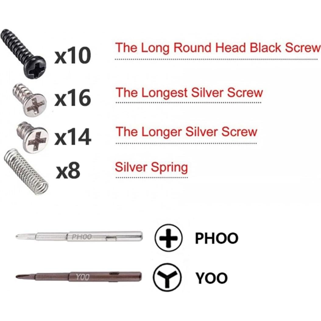 Carcasa Joy-Con eXtremeRate Negra con Botones D-Pad para Nintendo Switch