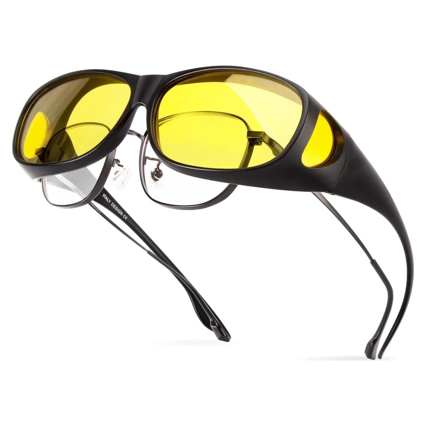 Gafas para Conducir de Noche Bloomoak Fit Over Polarizadas