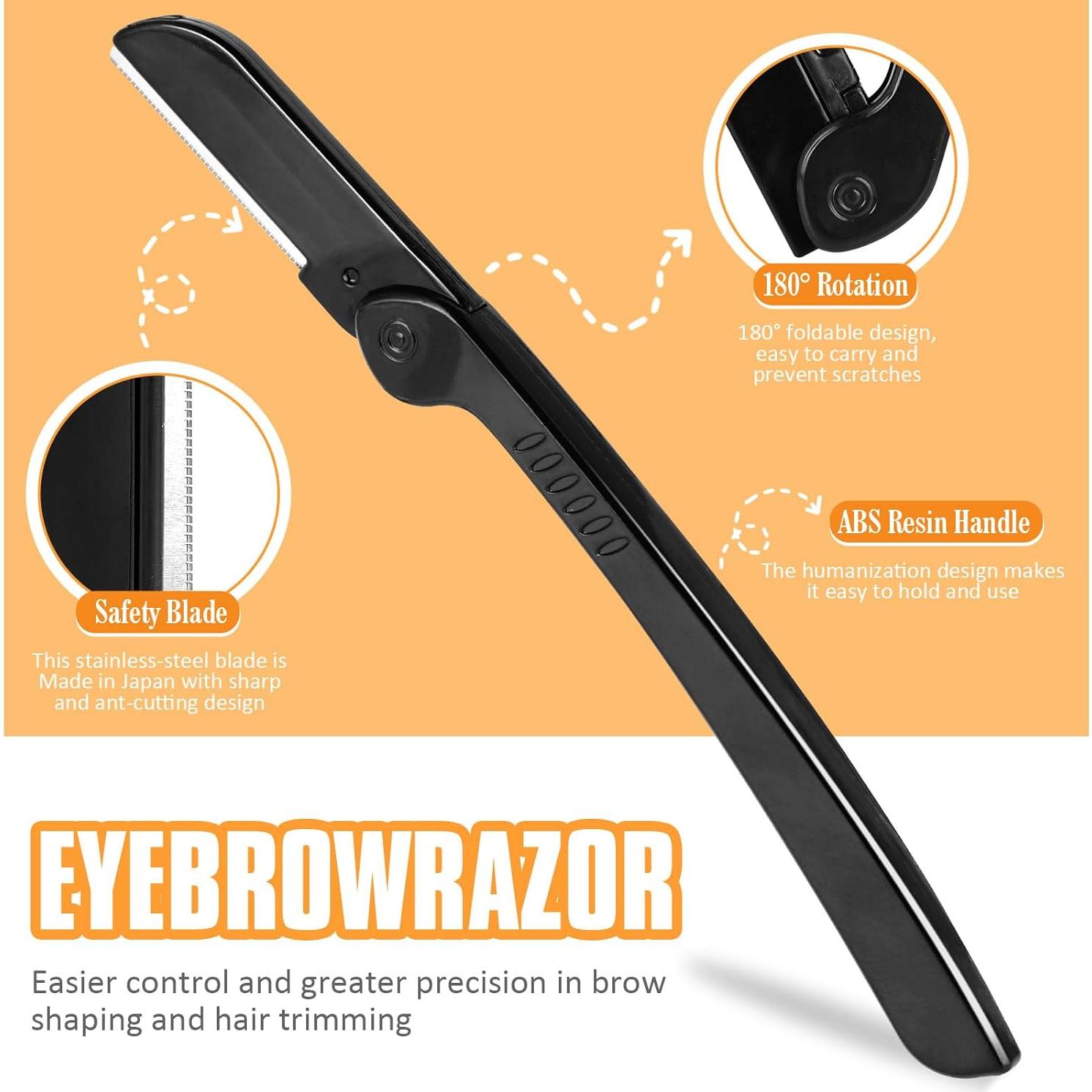 Kit de Pinzas Yougai 9 Piezas Acero Inoxidable Estuche