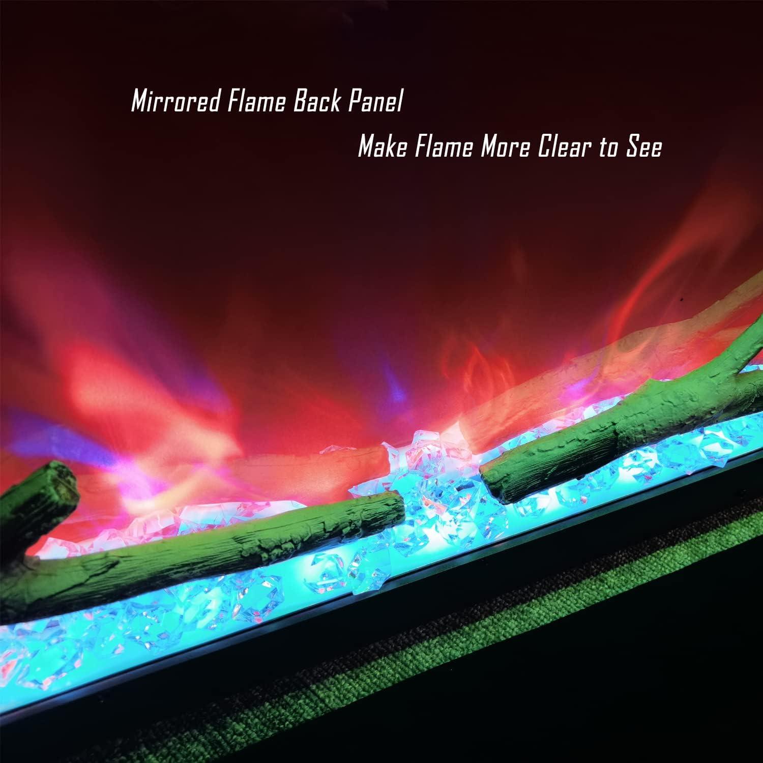 Chimenea Eléctrica Cheerway 106.6 cm con Altavoz Bluetooth