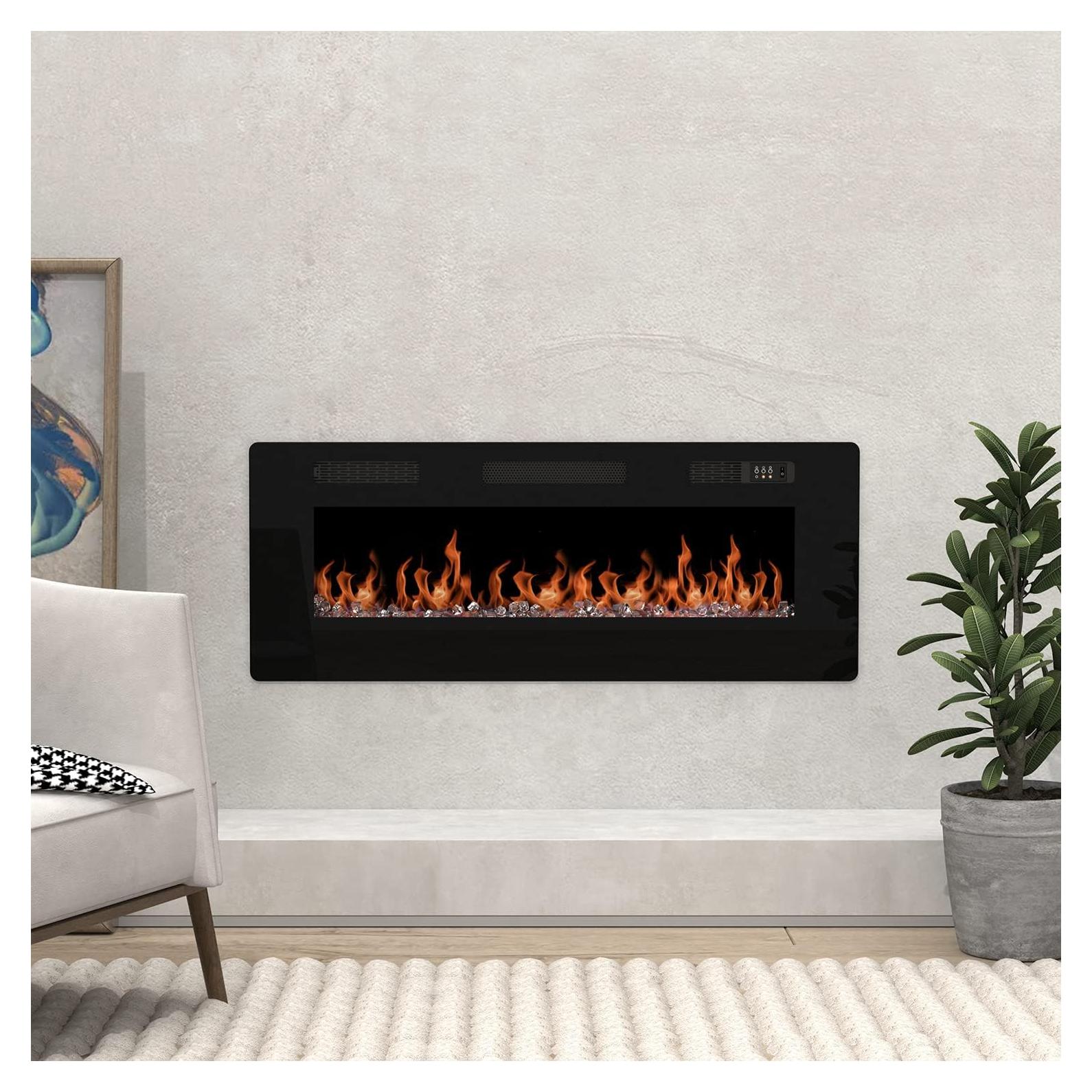 Chimenea Eléctrica Cloud Mountain 127x50cm Ultra Delgado 700W/1400W