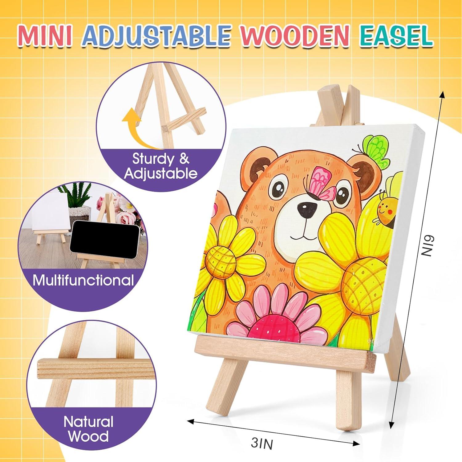 Kit de Pintura Acrílica ESRICH 5 Sets Mini Lienzos 10,16 cm