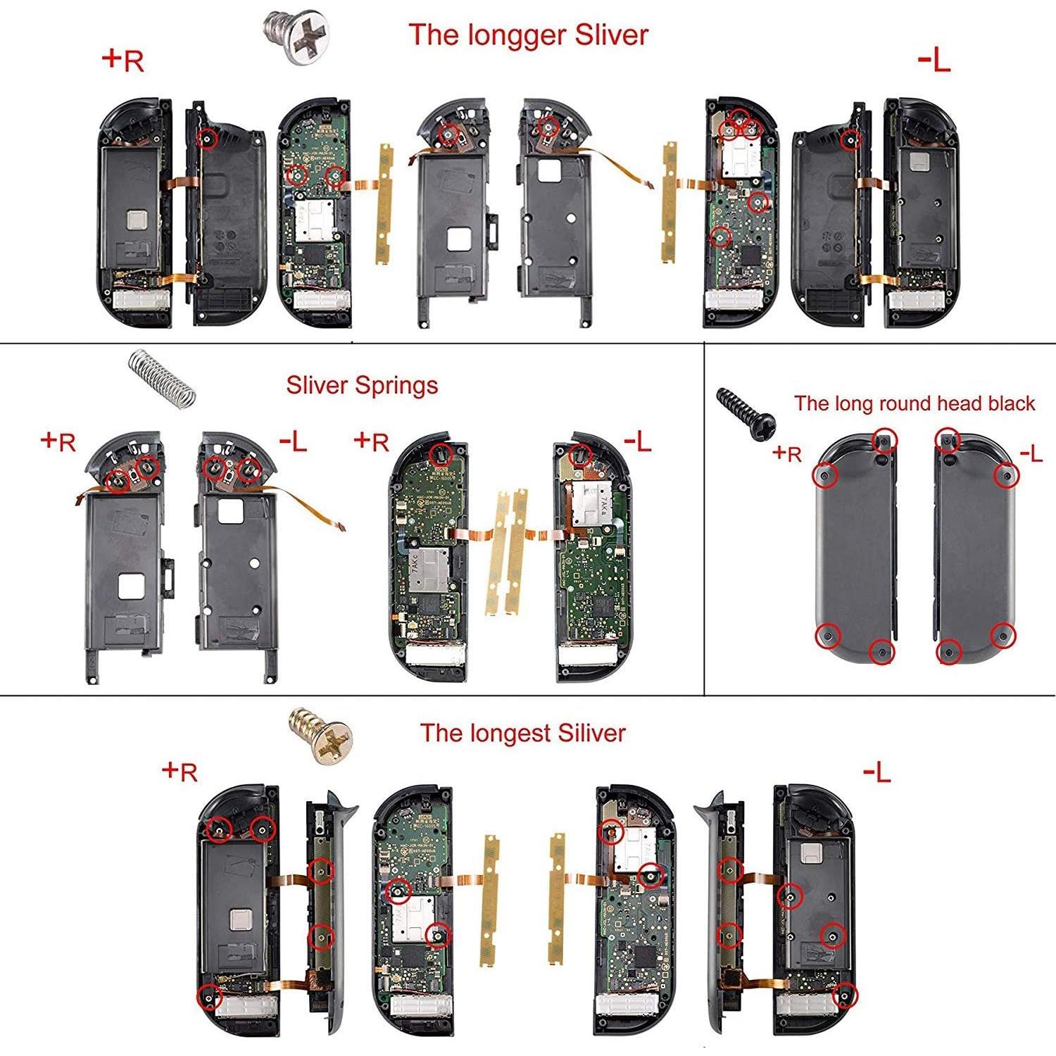 Juego de Botones eXtremeRate Camaleón Verde Púrpura para JoyCon
