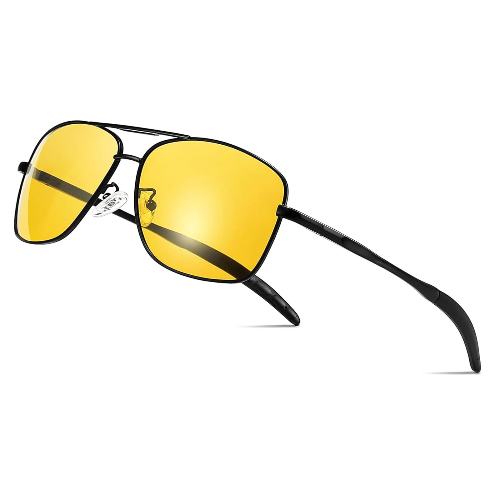 Gafas de sol polarizadas SUNGAIT para hombres, lente amarilla